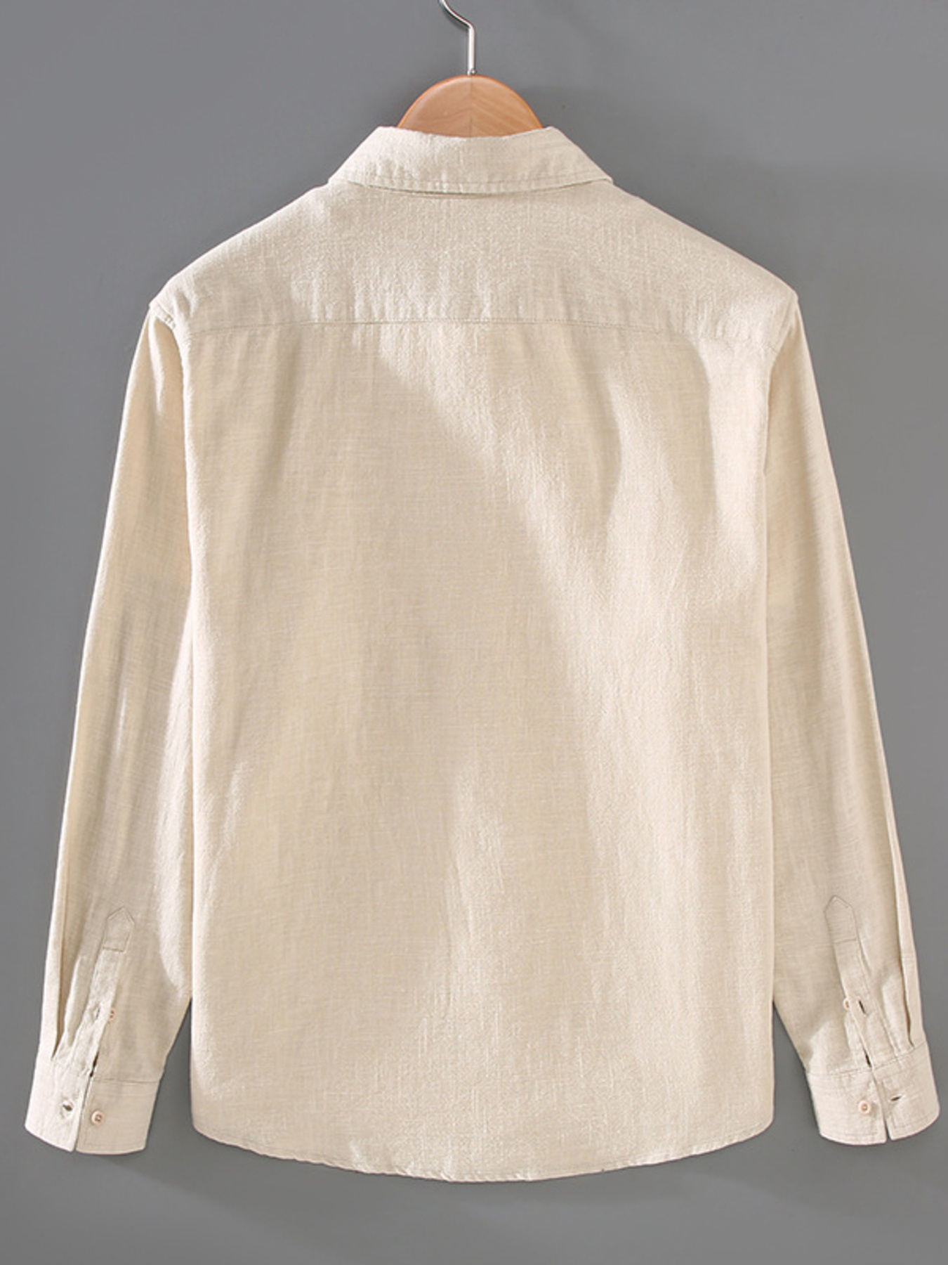 Men's Plus Size Button Up Long Sleeve Shirt