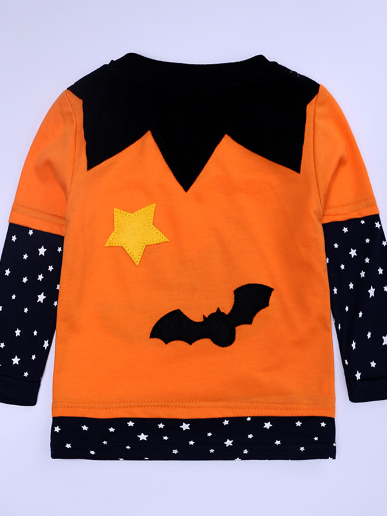 Children's Halloween Pumpkin Face Long Sleeve 4-Piece Set