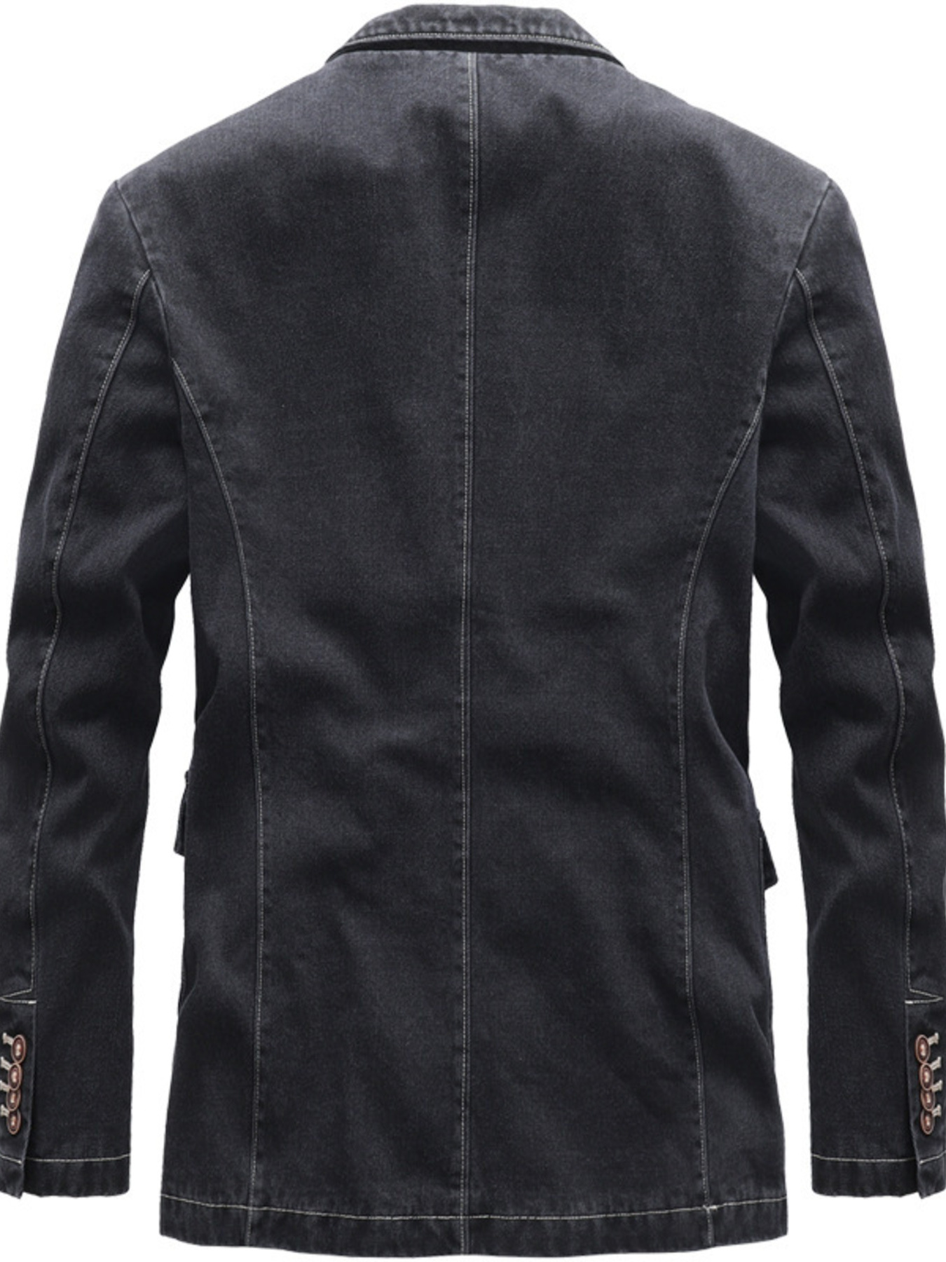 Men's Full Size Lapel Collar Long Sleeve Blazer Plus Size