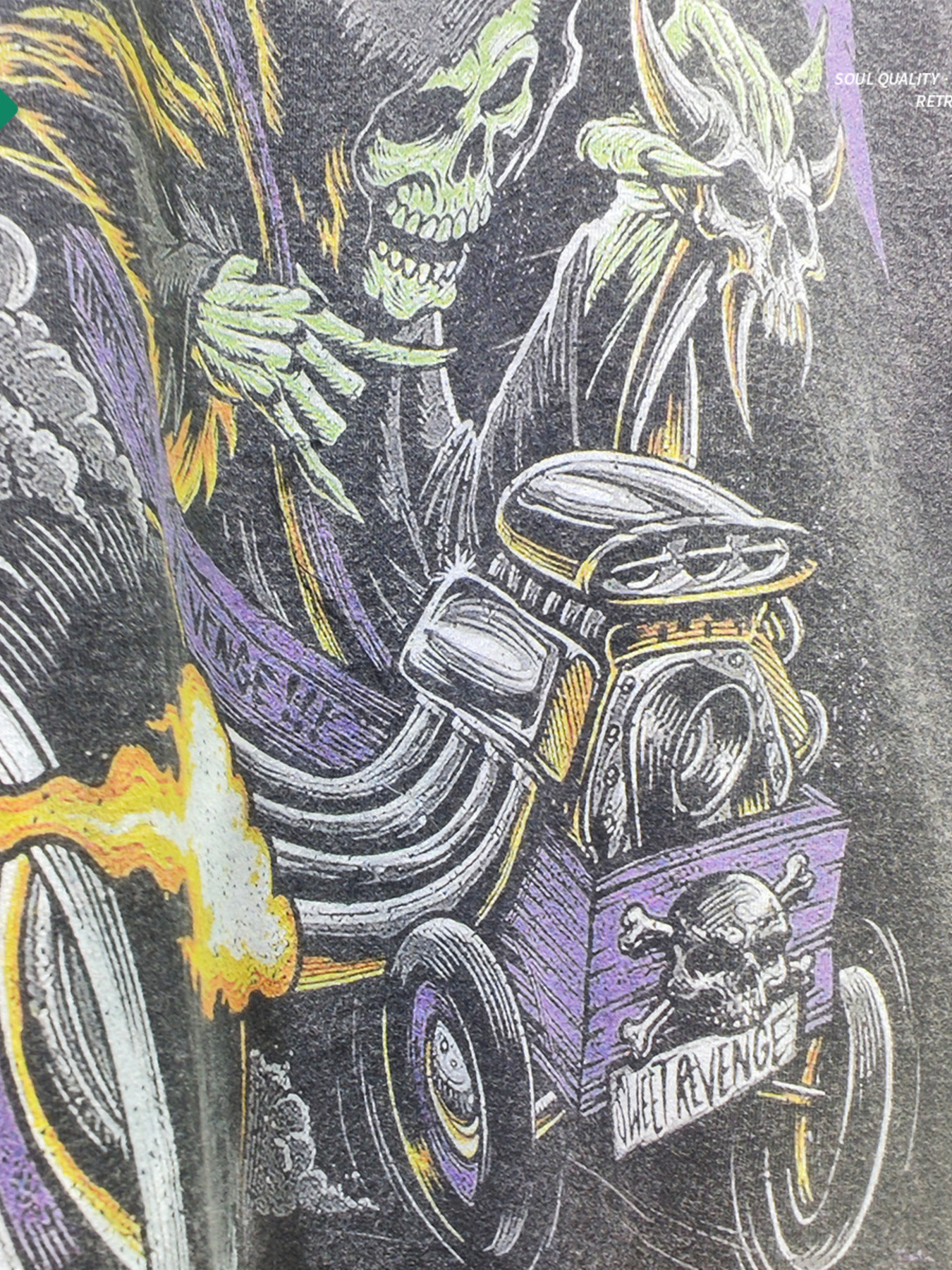 Men's Graphic Round Neck Vintage Wash T-Shirt