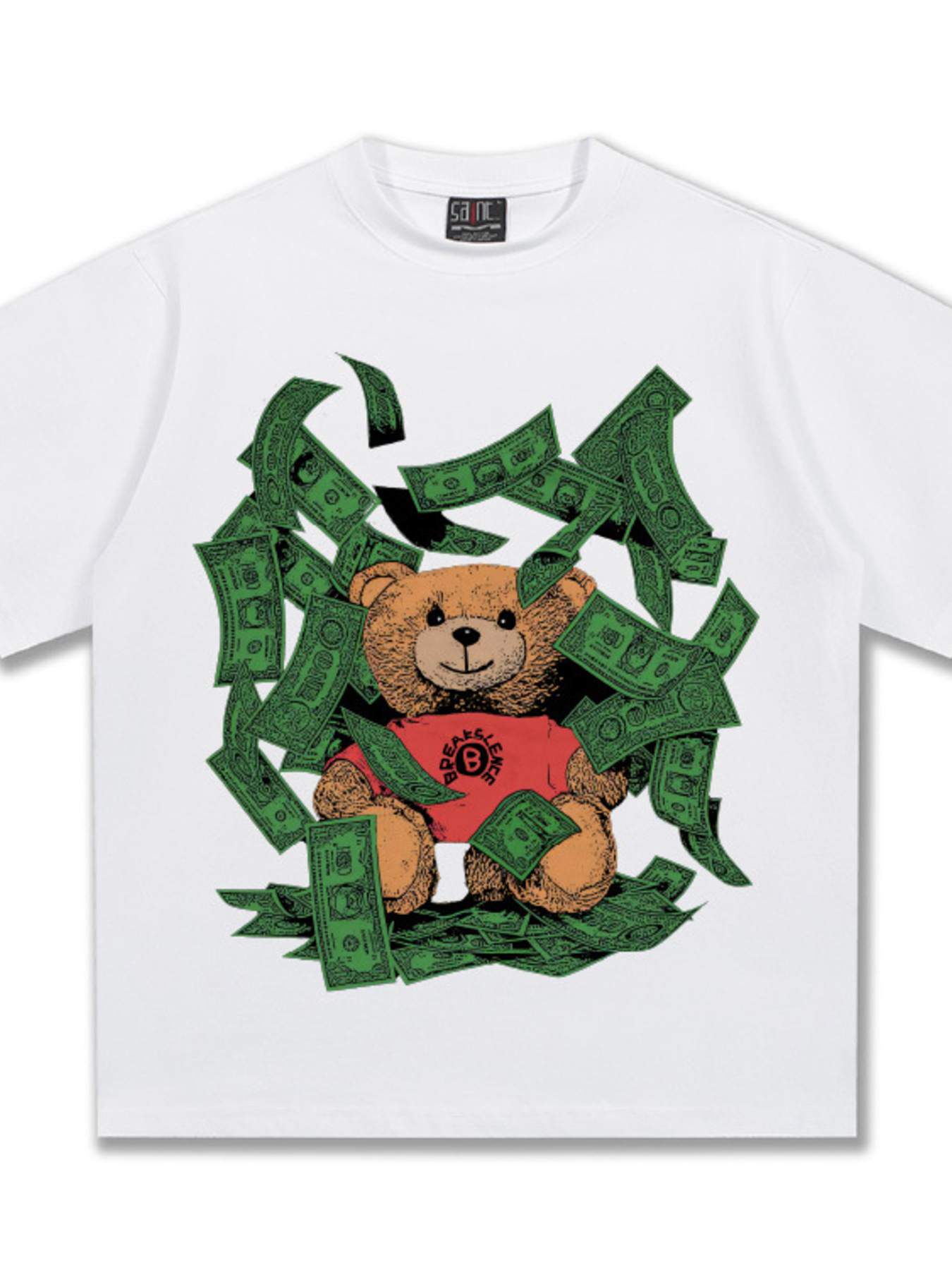 Men's Money Bear Graphic Short Sleeve T-Shirt