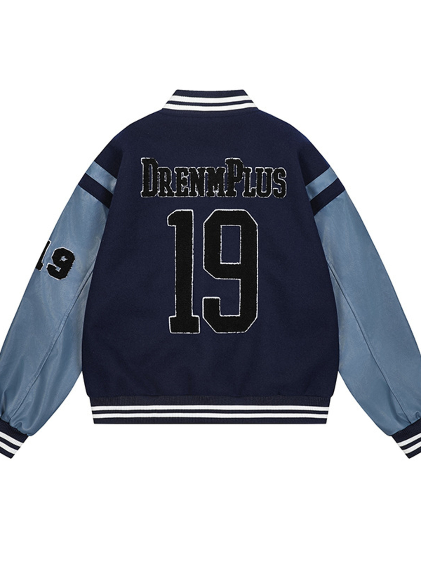 Men's Baseball Bomber Jacket with Patches