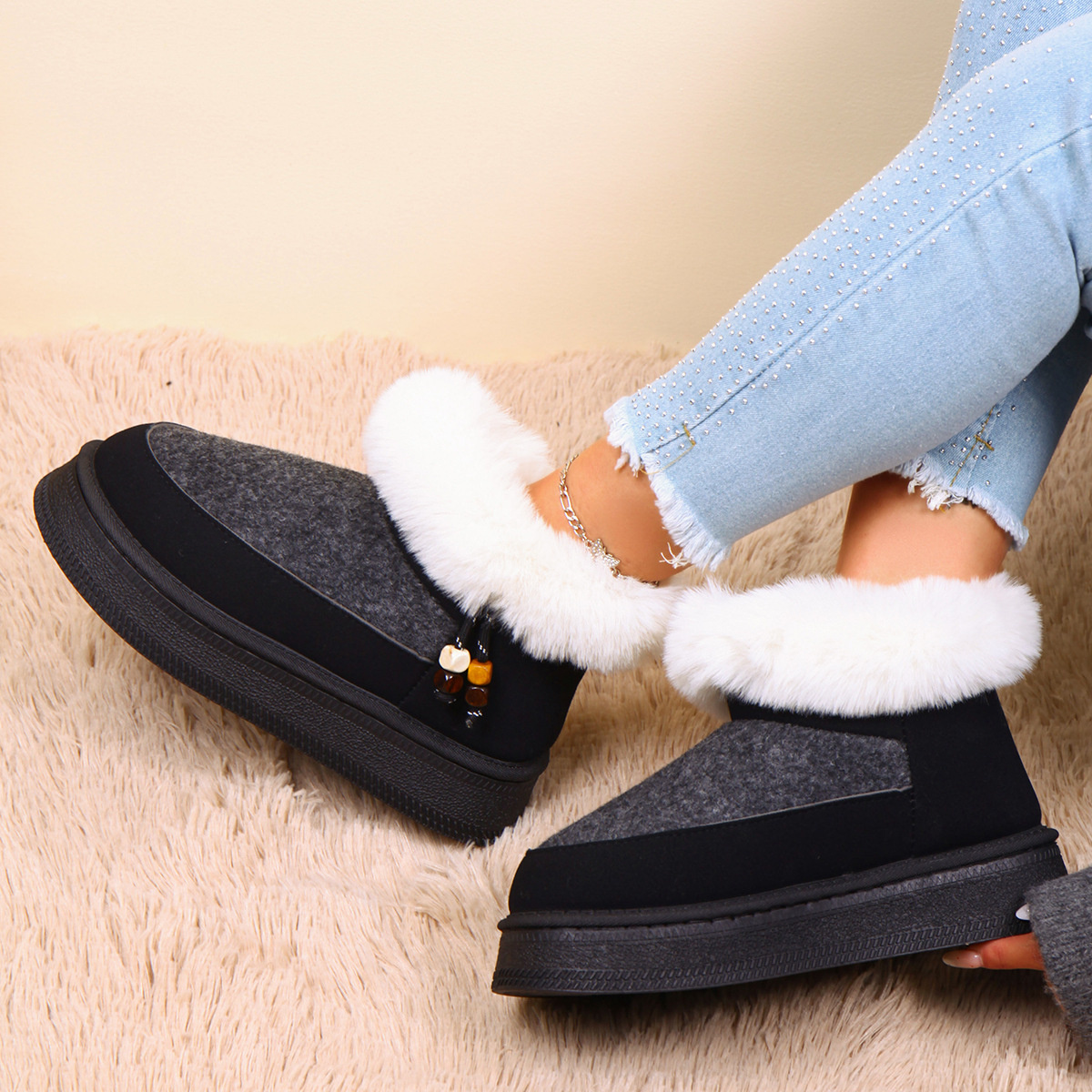 Round Toe Platform Boots