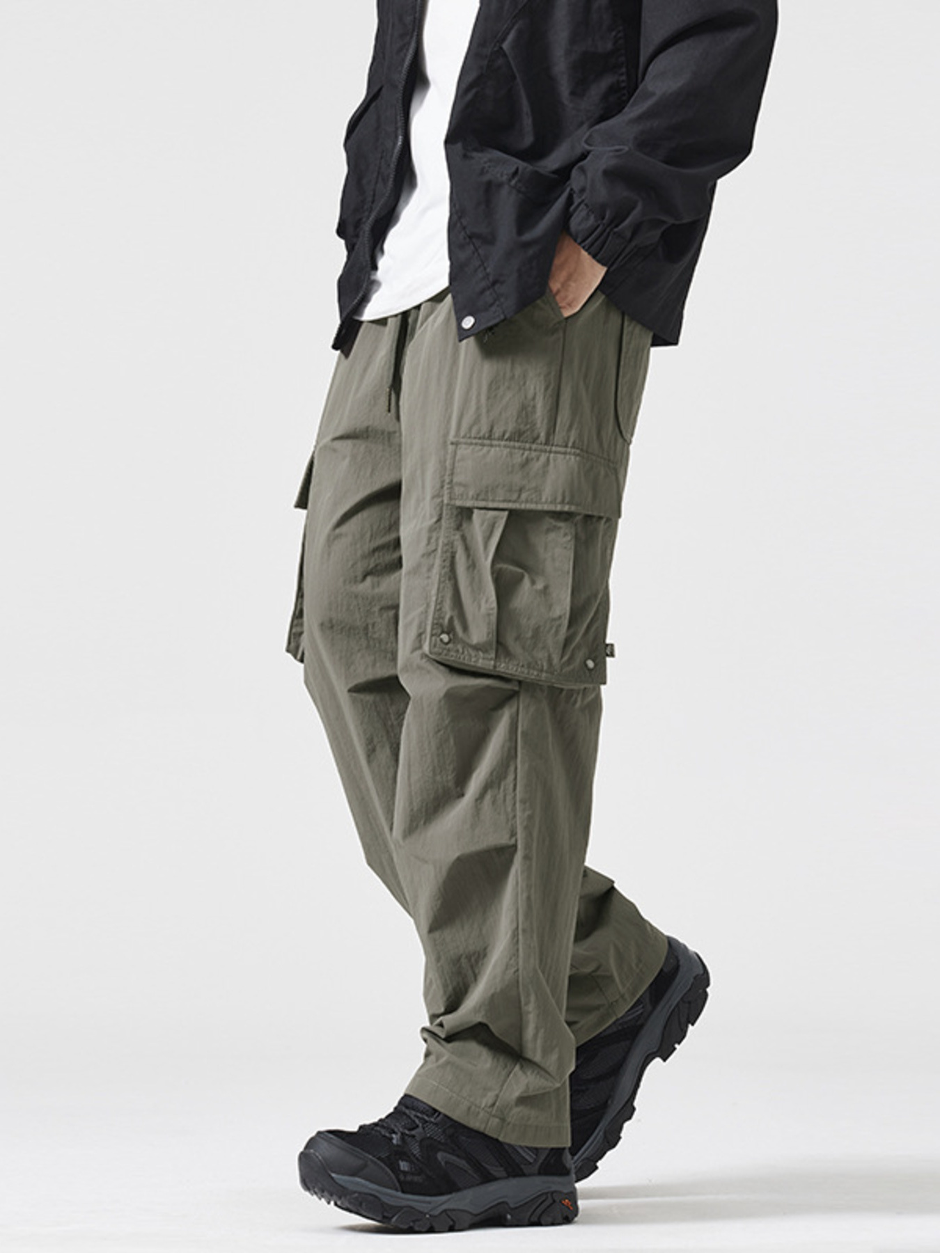 Men's Full Size Relaxed Fit Cargo Pants Plus Size