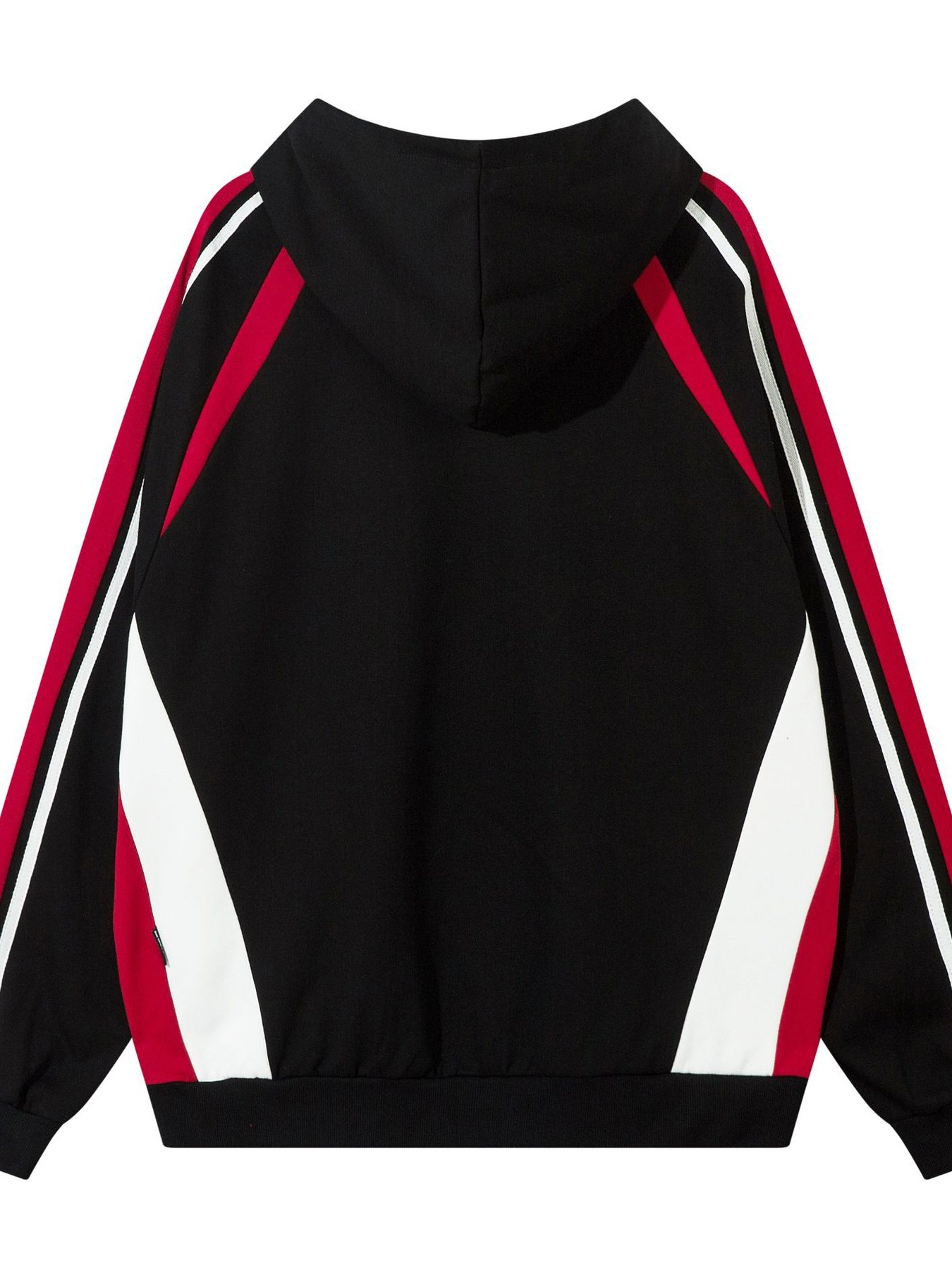 Men's Letter Color Block Long Sleeve Hoodie