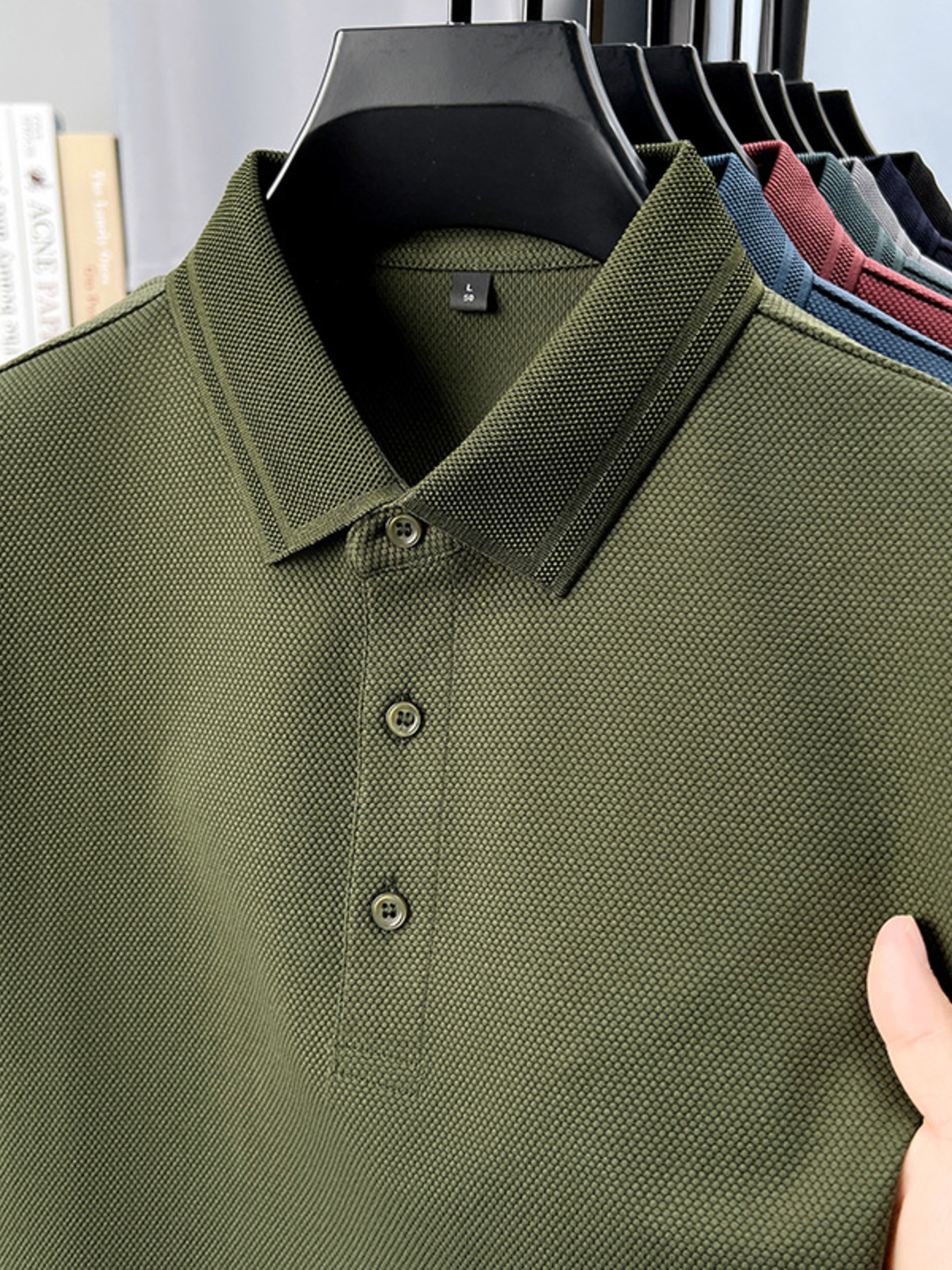 Men's Plus Size Button Detail Short Sleeve Polo