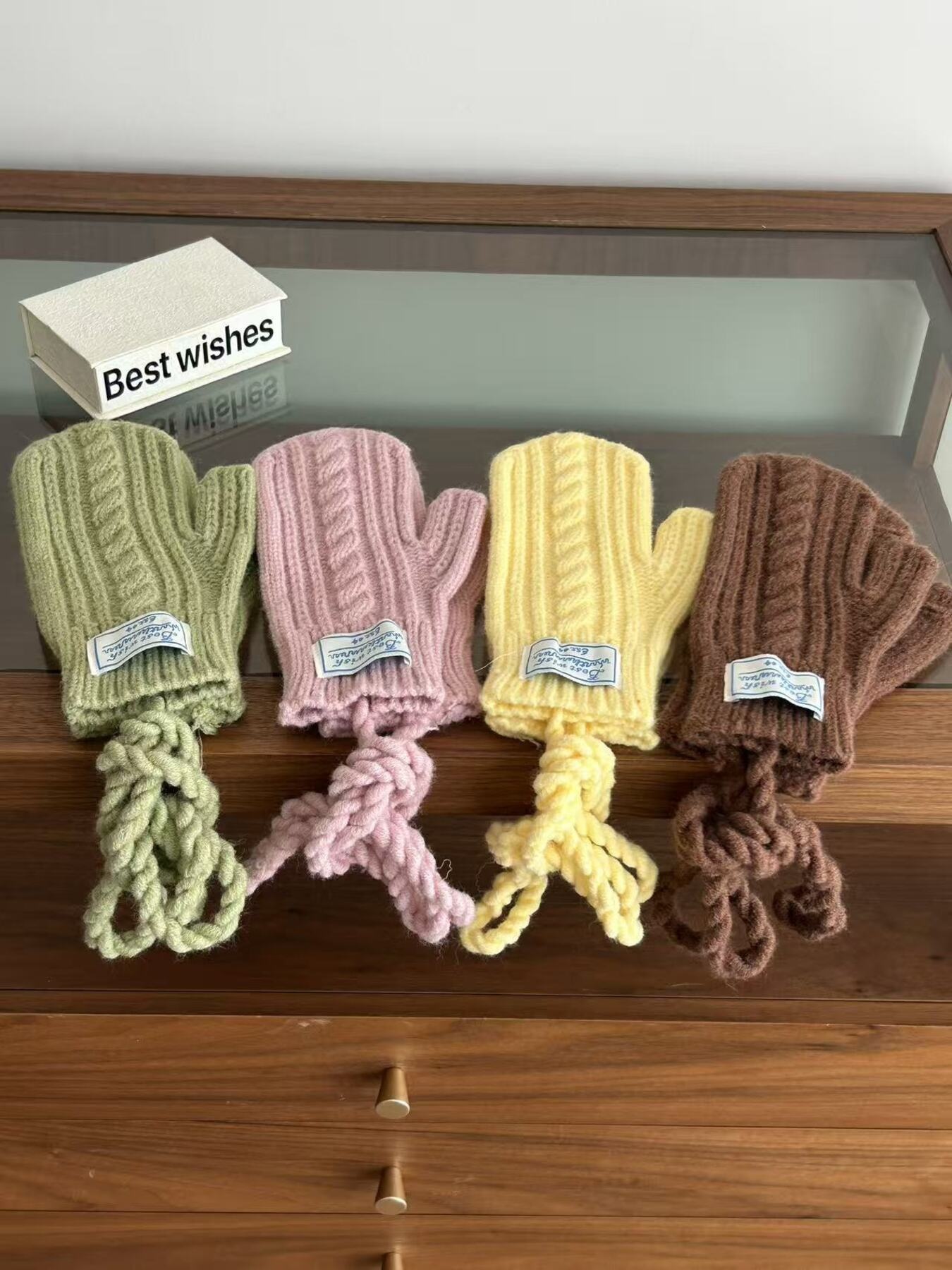 Cable Knit Warm Gloves