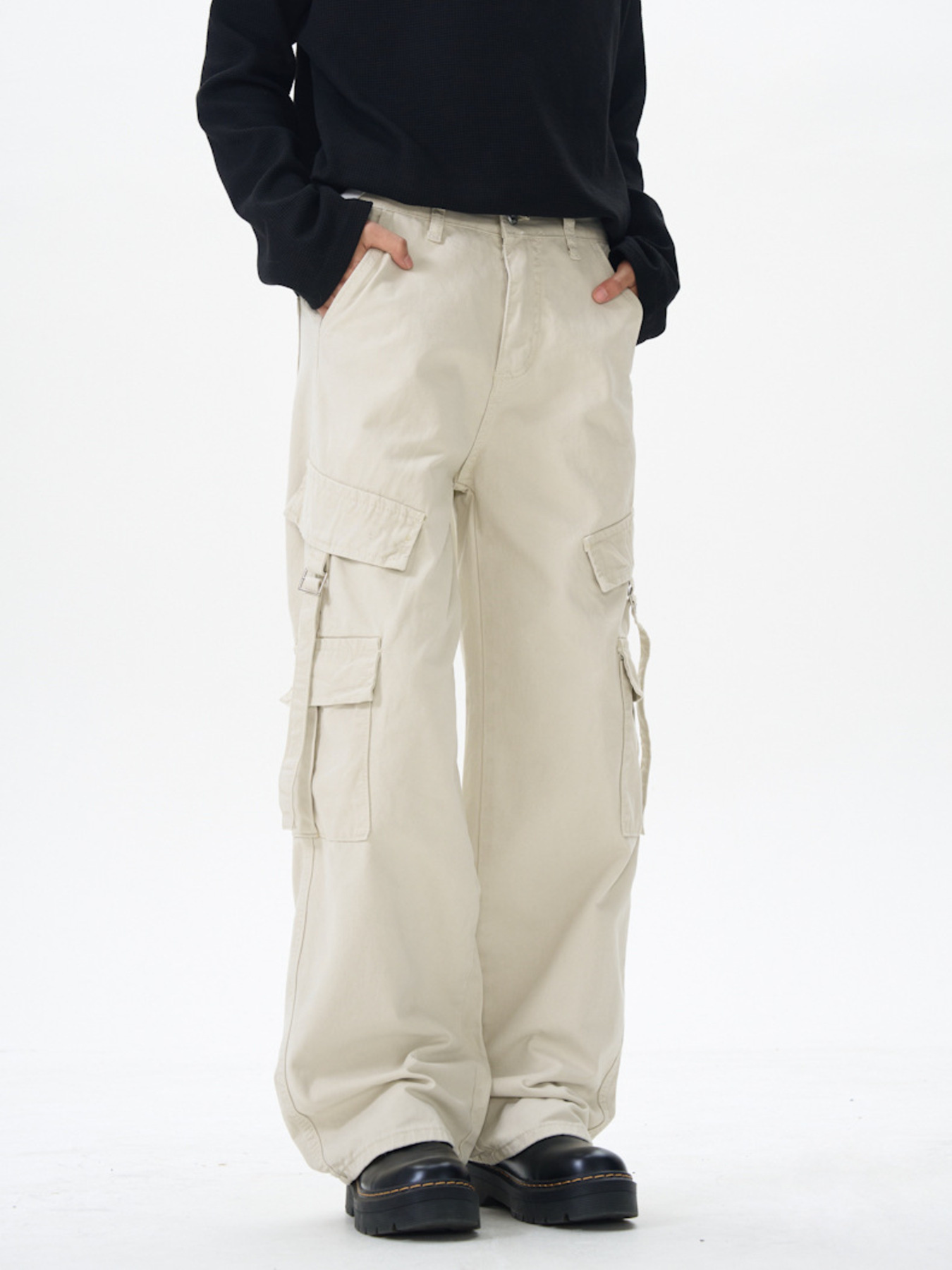 Men's Wide Leg Cargo Pants