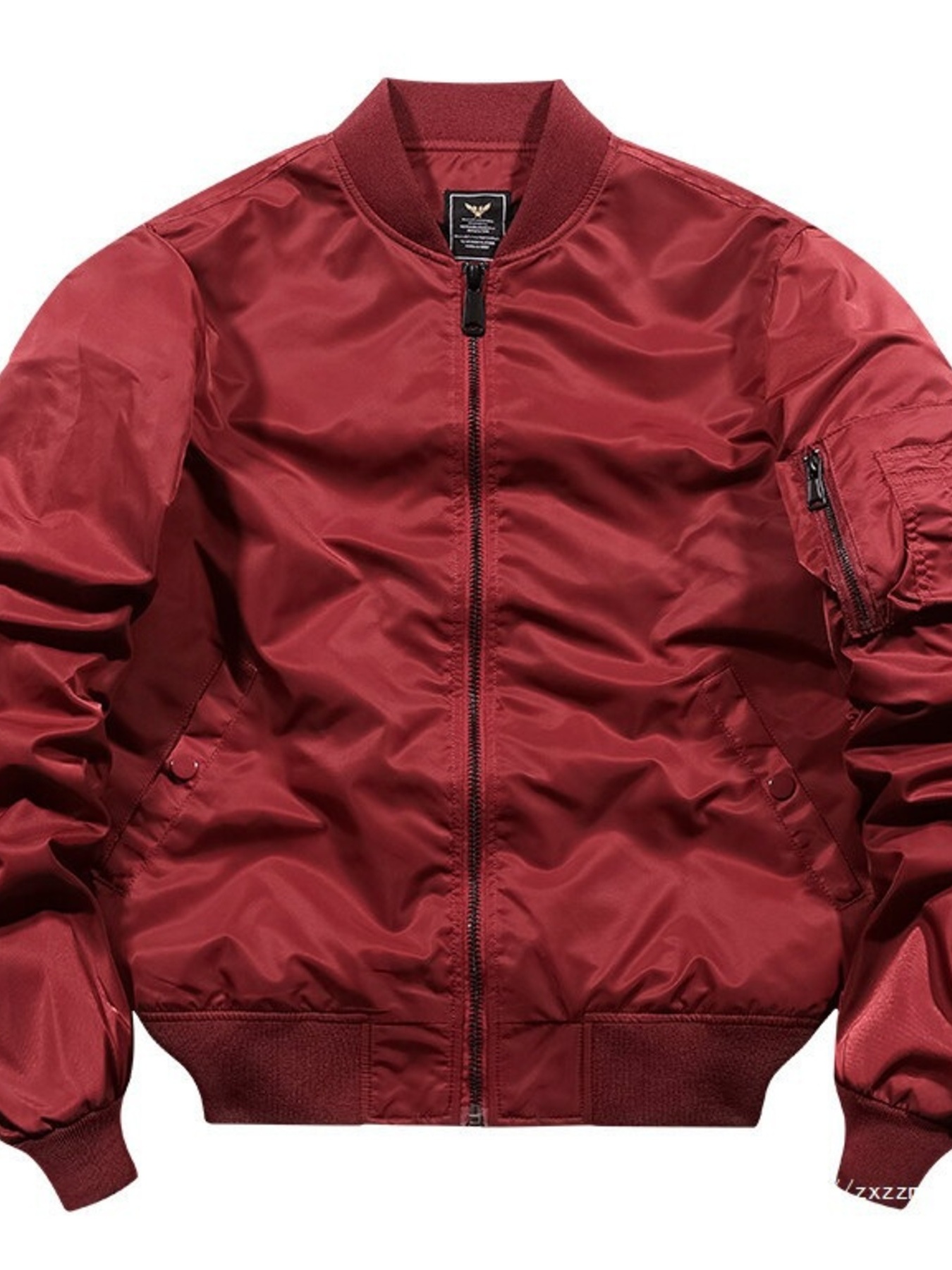 Men's Full Size Zip Up Long Sleeve Jacket Plus Size