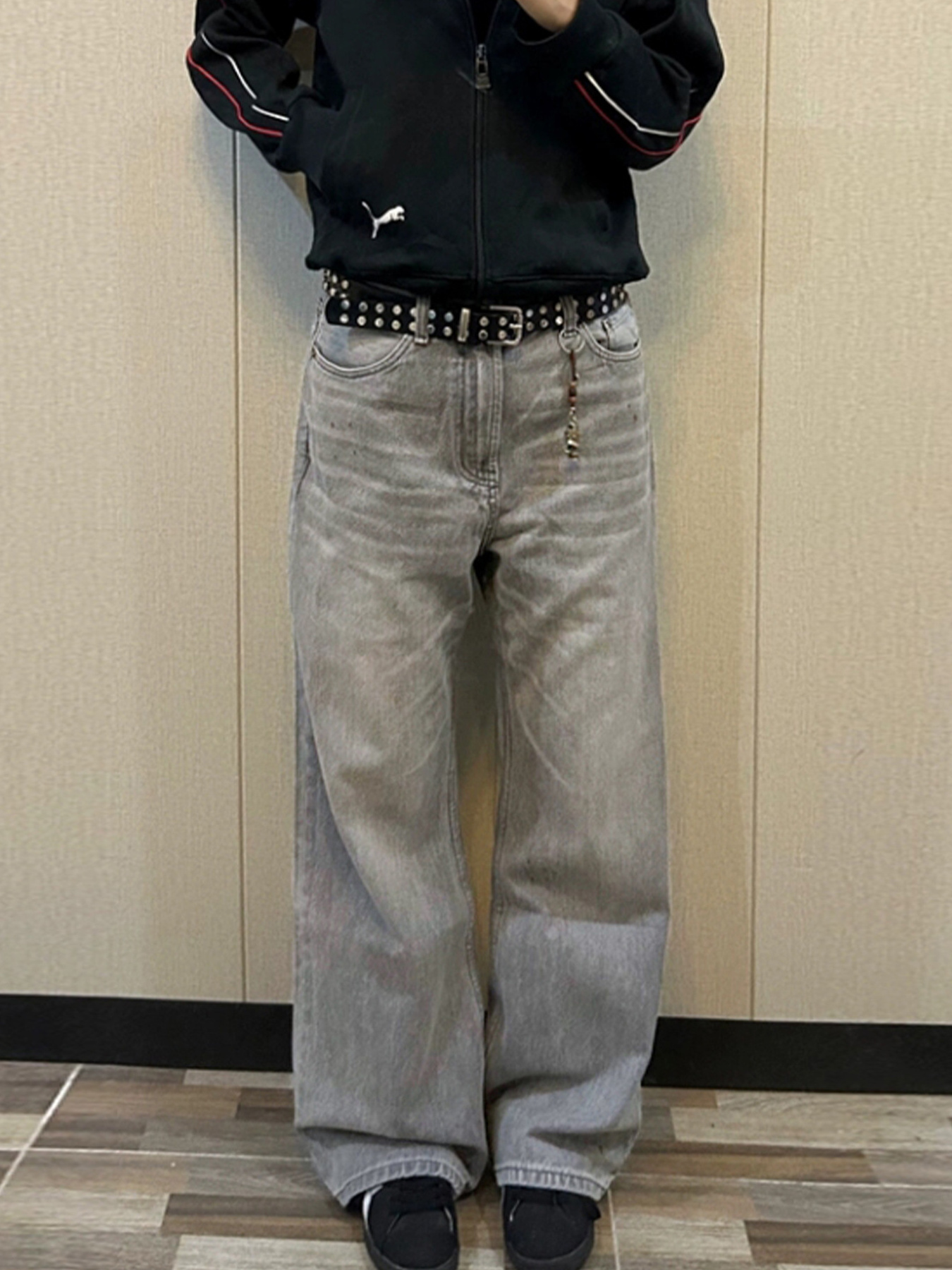 Men's Vintage Washed Wide Leg Jeans