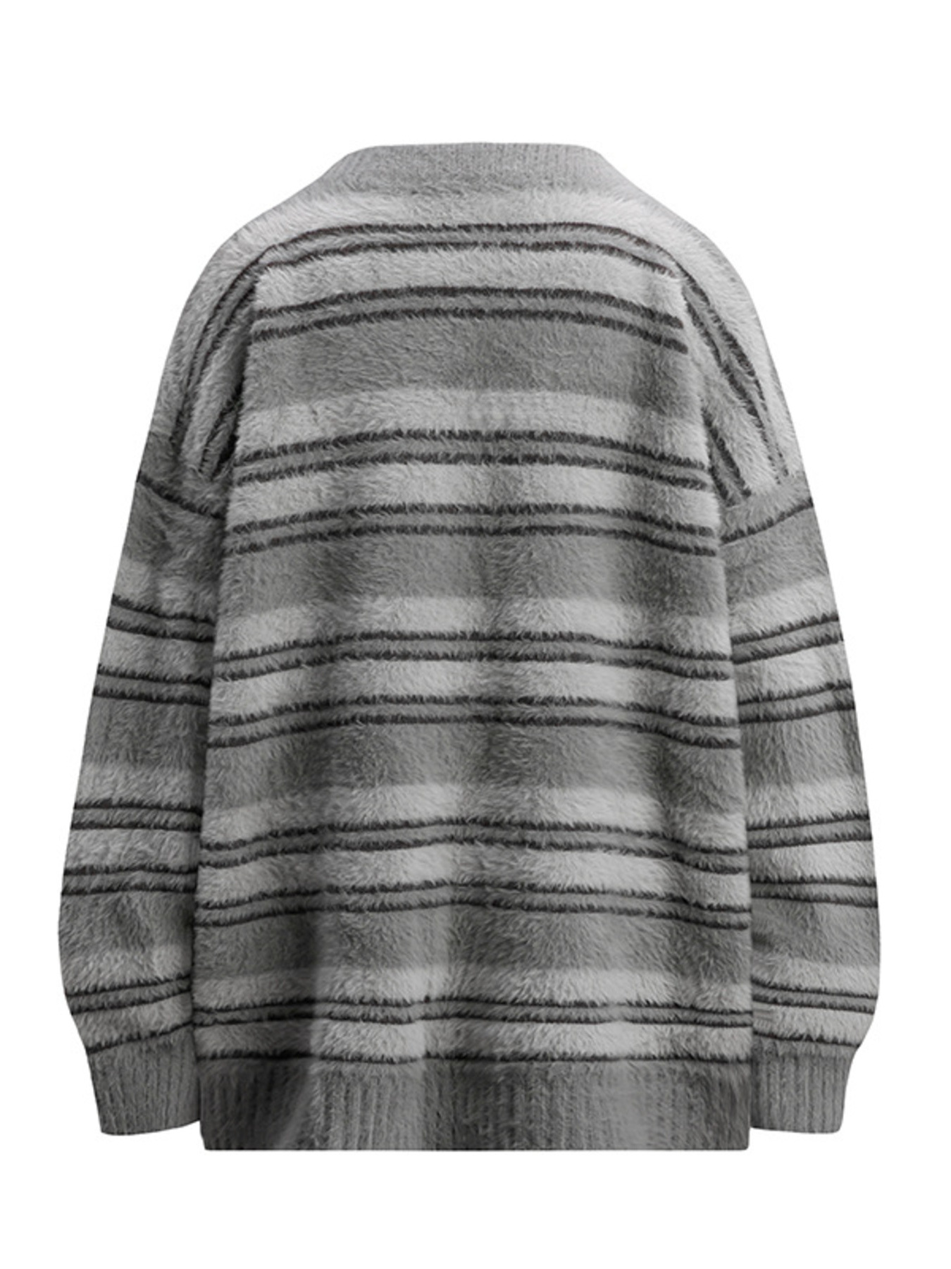 Men's Striped Round Neck Long Sleeve Sweater