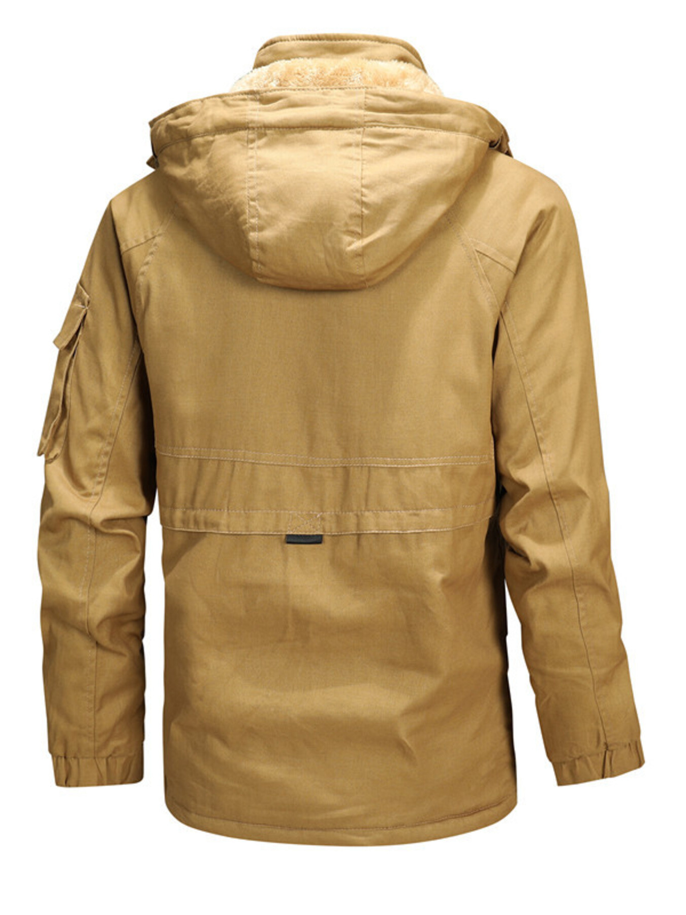 Men's Full Size Warm Hooded Winter Parka Jacket Plus Size