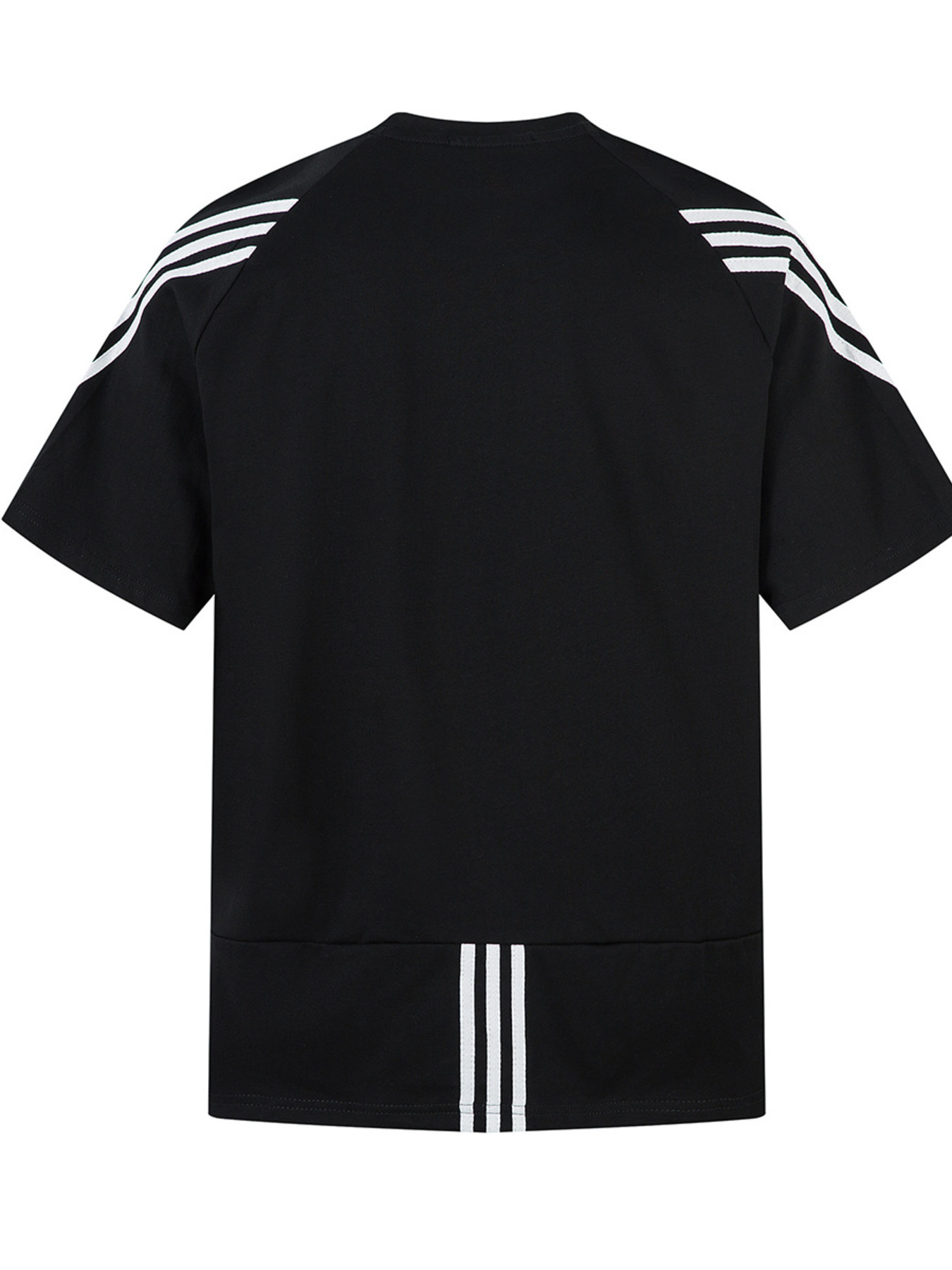 Men's Striped Round Neck Short Sleeve T-Shirt