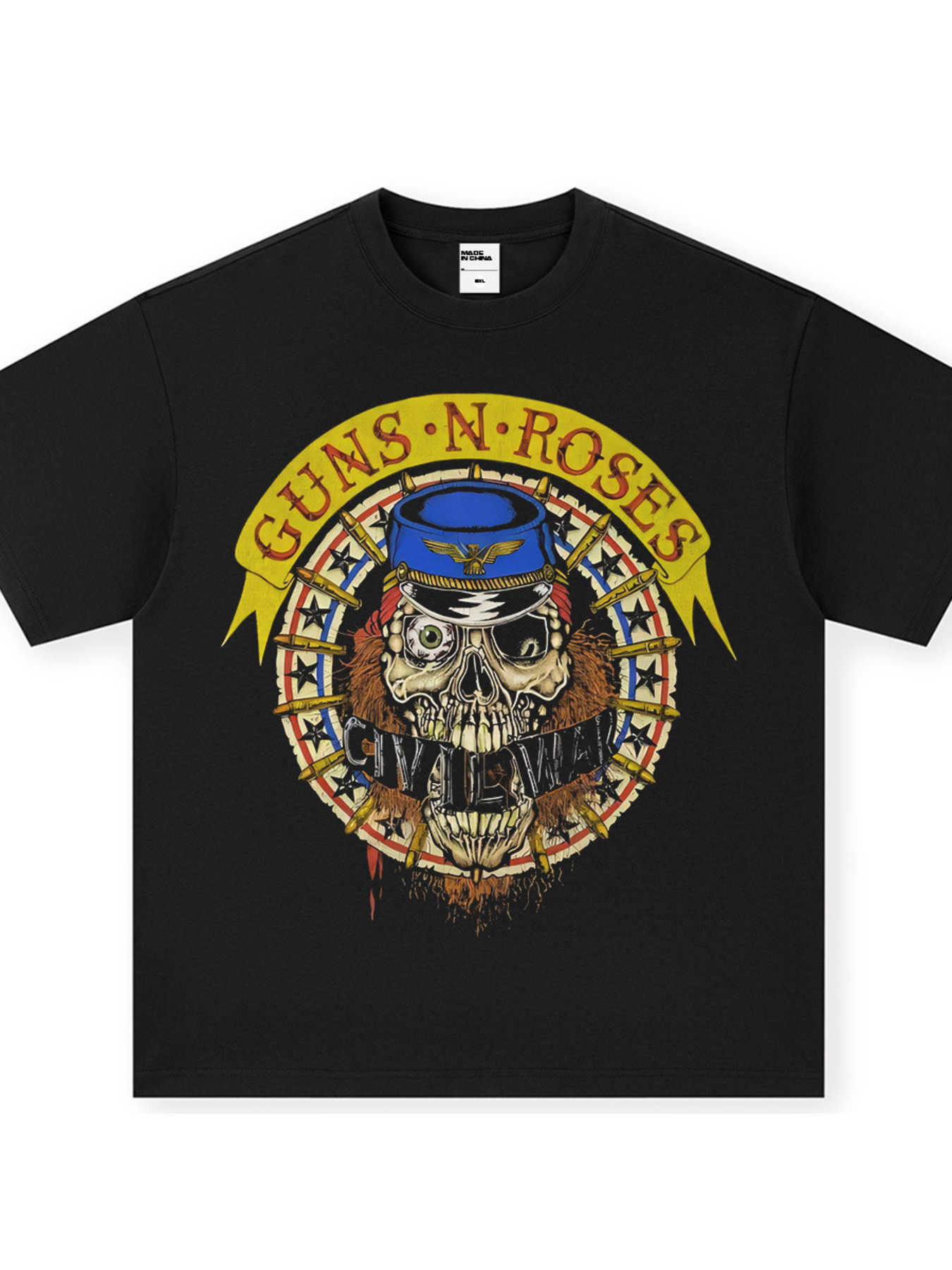 Men's Graphic Round Neck Oversized T-Shirt