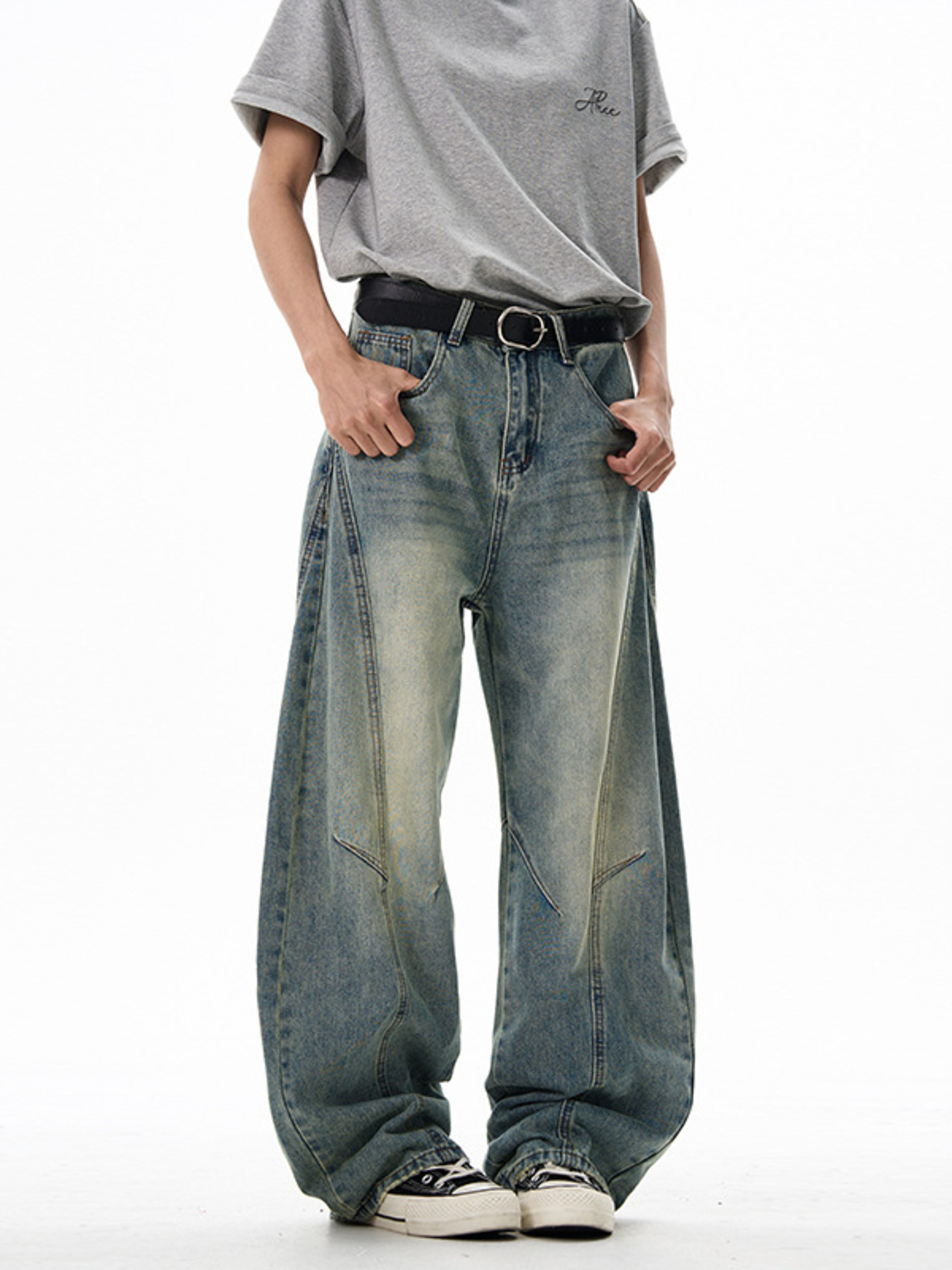 Men's Vintage Wide Leg Jeans