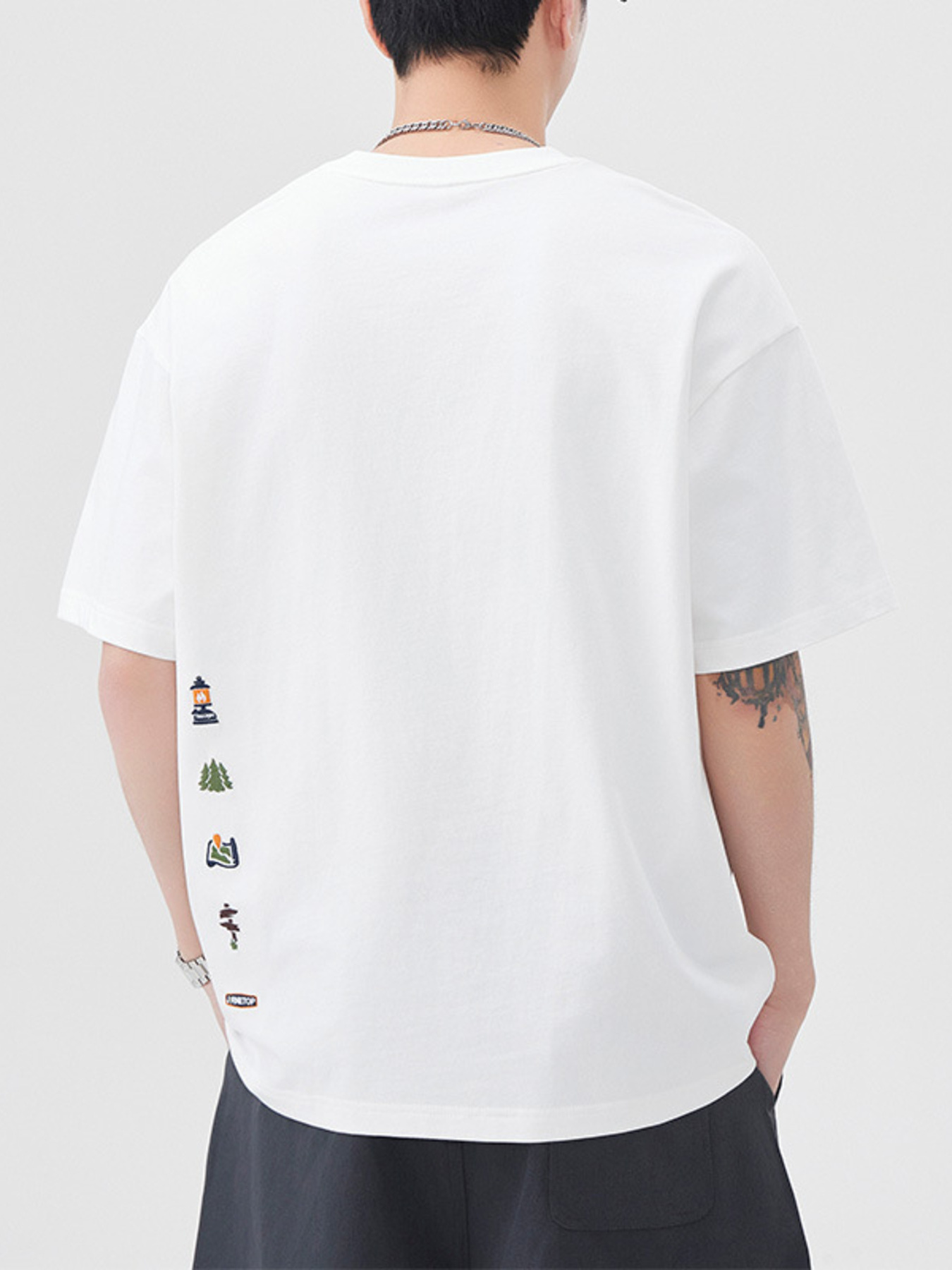 Men's Plus Size Round Neck Short Sleeve T-Shirt