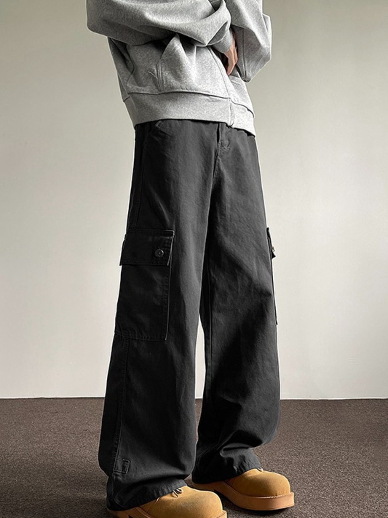 Men's Full Size Loose Fit Cargo Jeans Plus Size