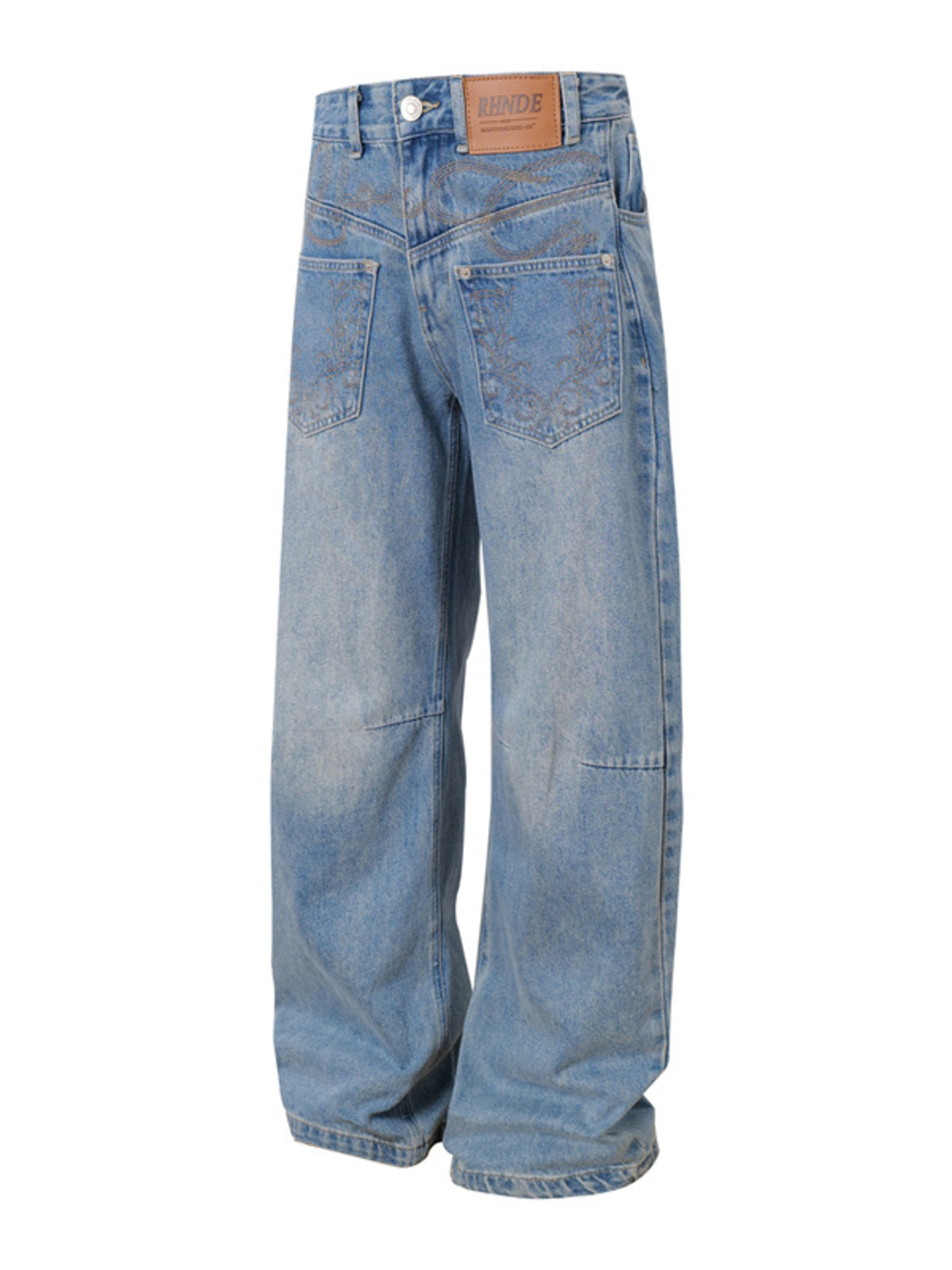 Men's Wide Leg Relaxed Fit Jeans