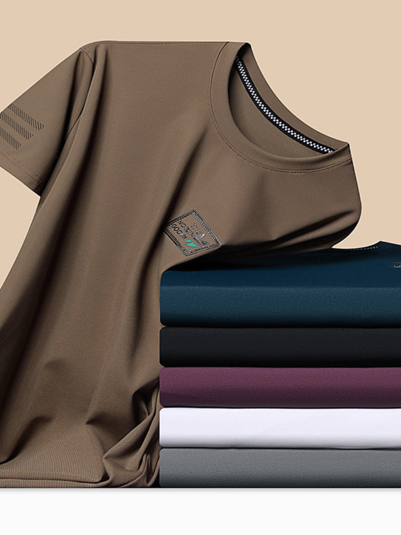 Men's Plus Size Crew Neck Short Sleeve T-Shirt