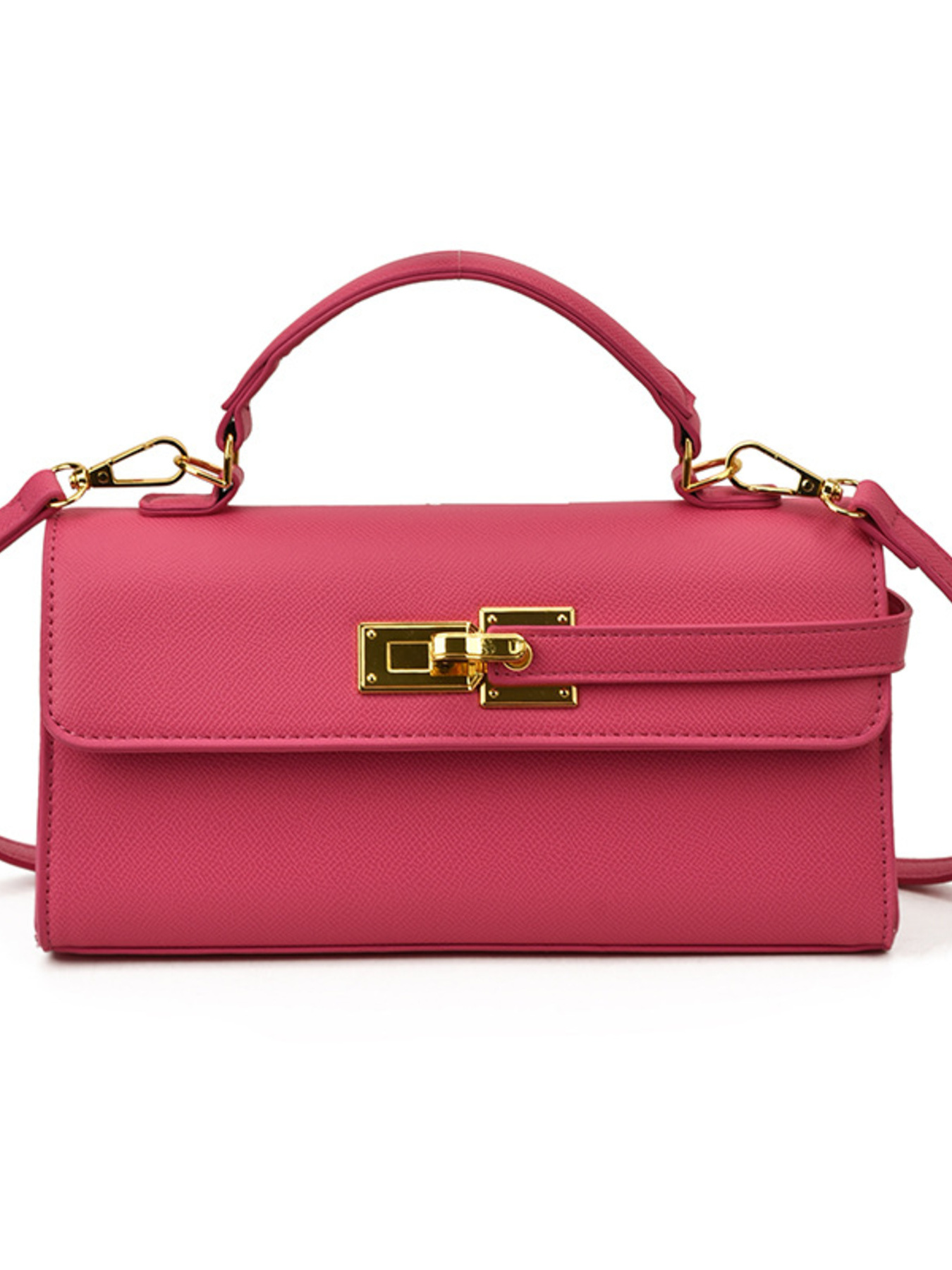 Golden Clasp Crossbody Bag