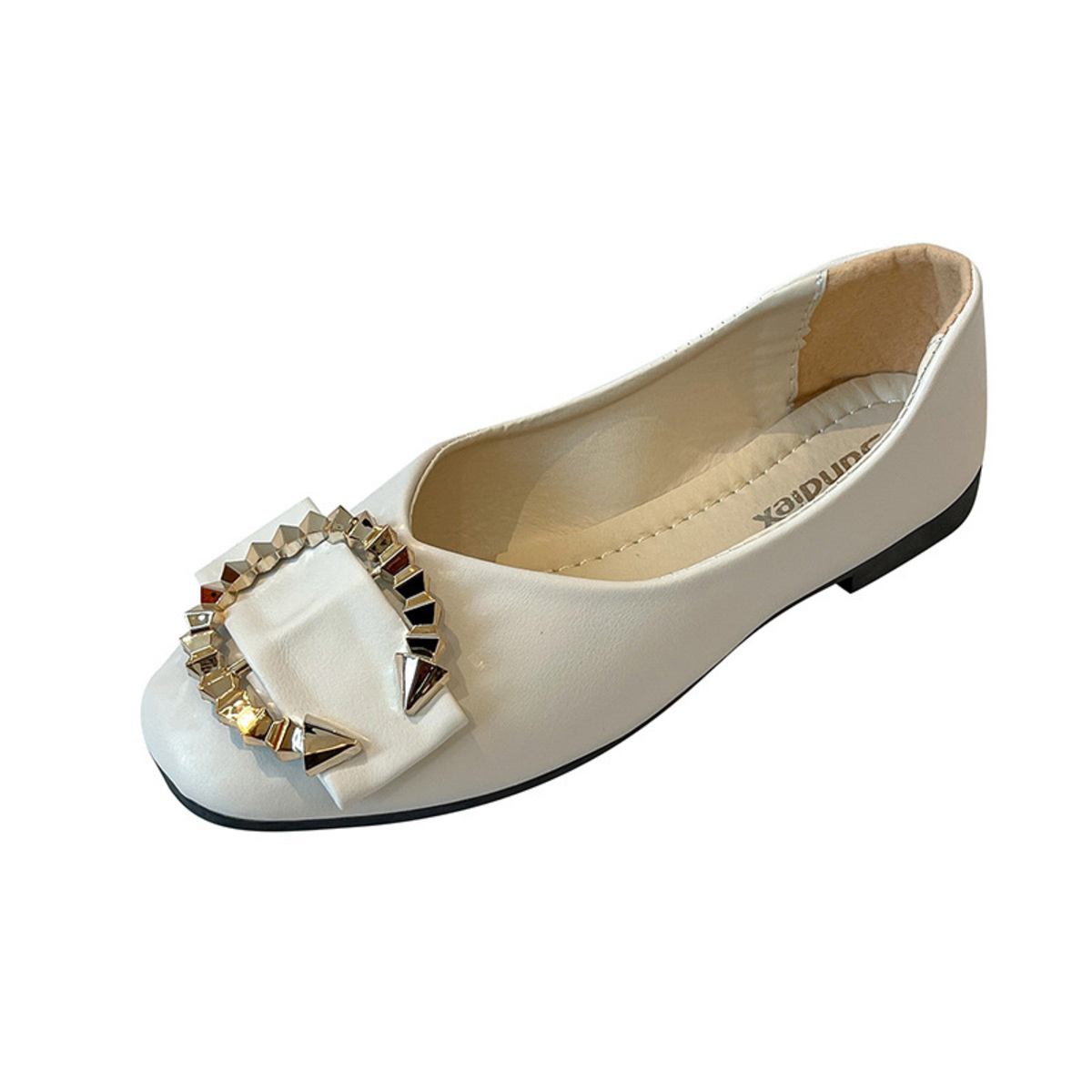 Square Toe Flat Slip-Ons