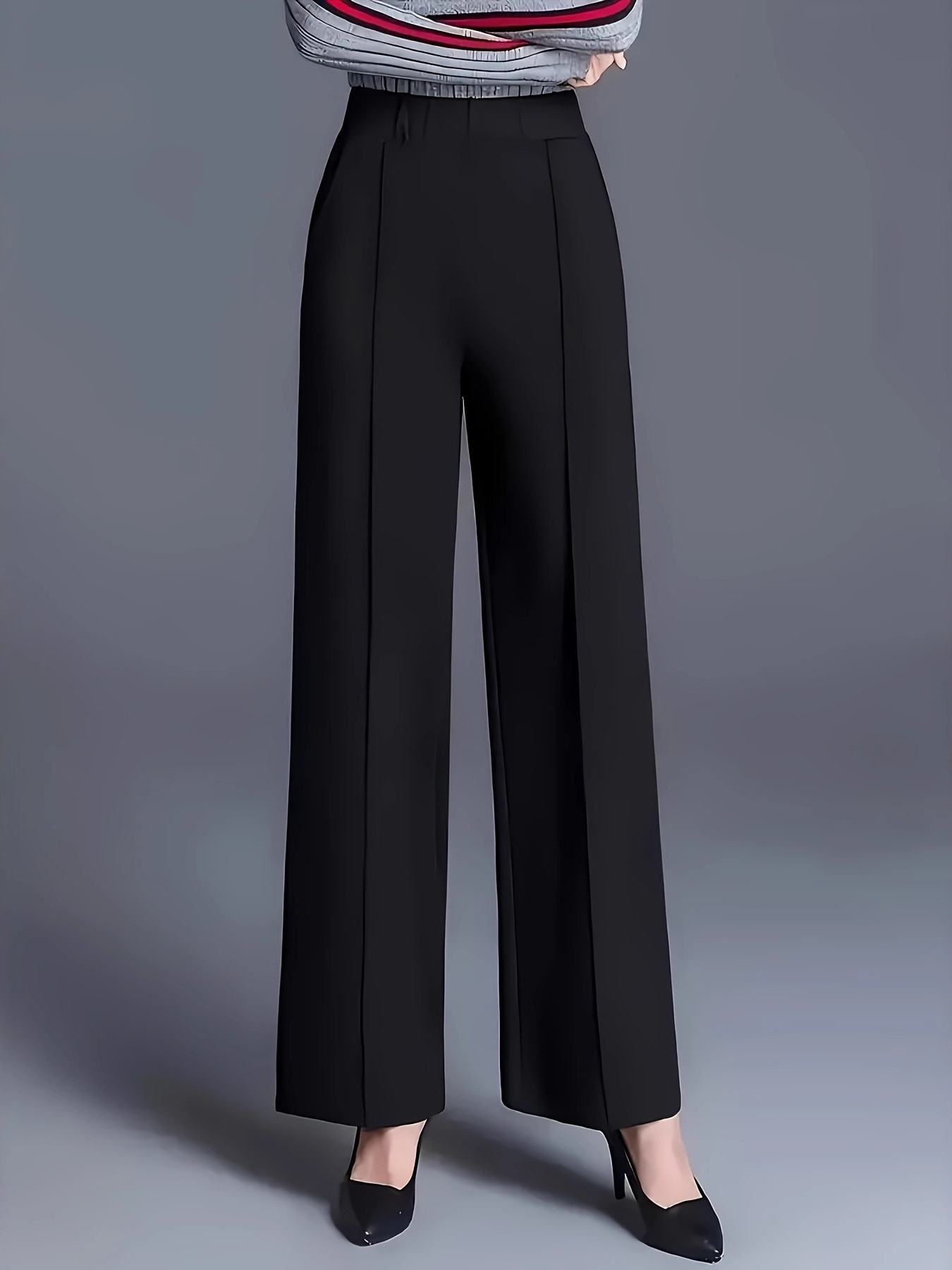 High-Waisted Wide Leg Pants