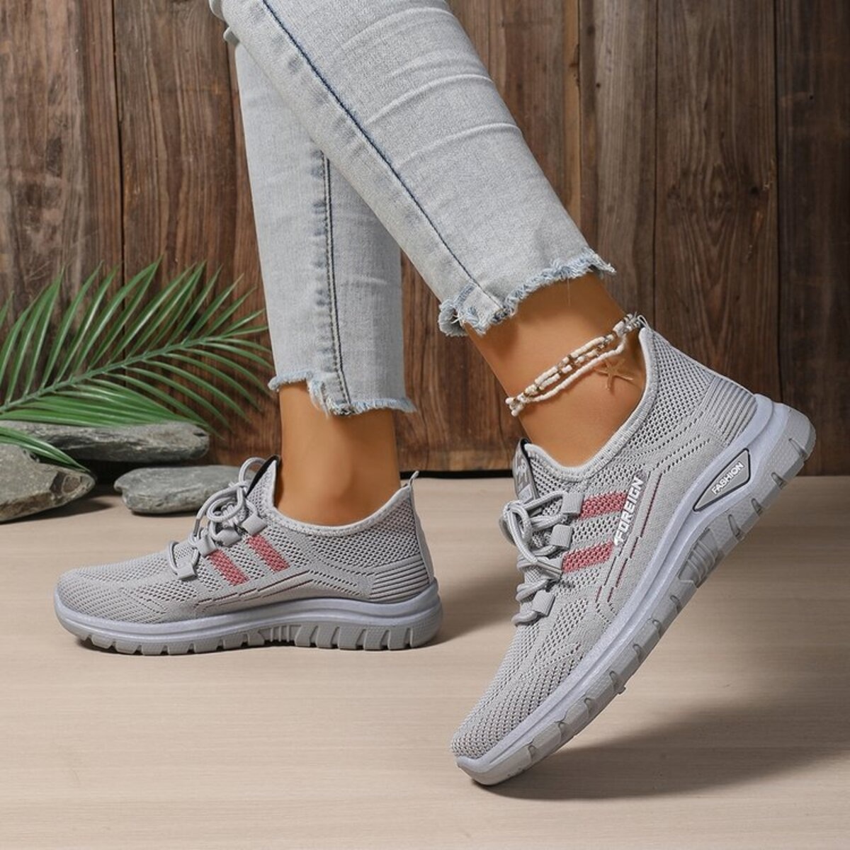 Lace Up Breathable Mesh Athletic