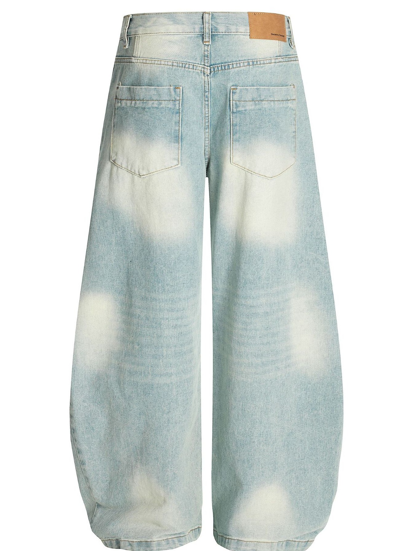 Men's Washed Wide Leg Jeans