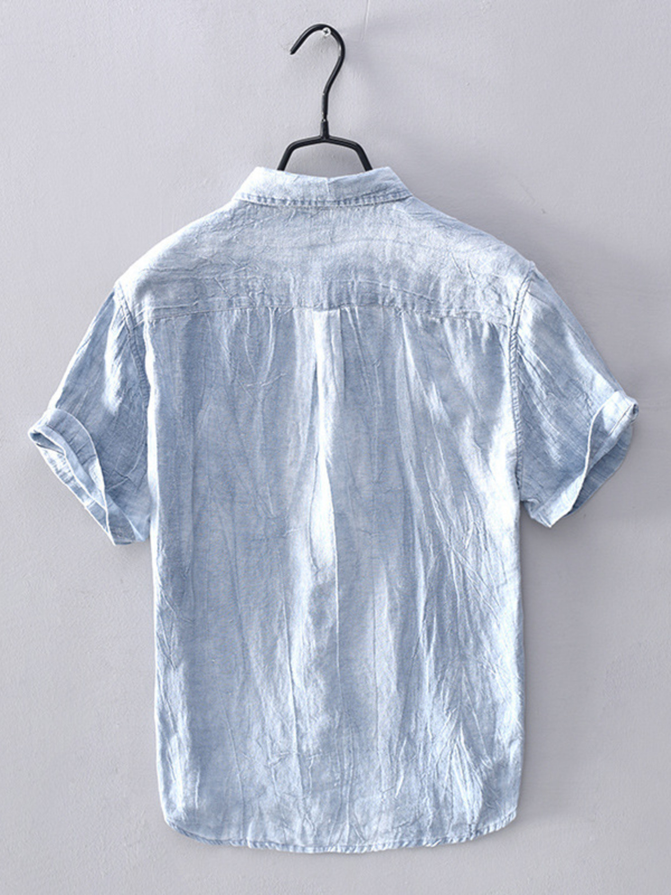 Men's Plus Size Button Up Short Sleeve Shirt