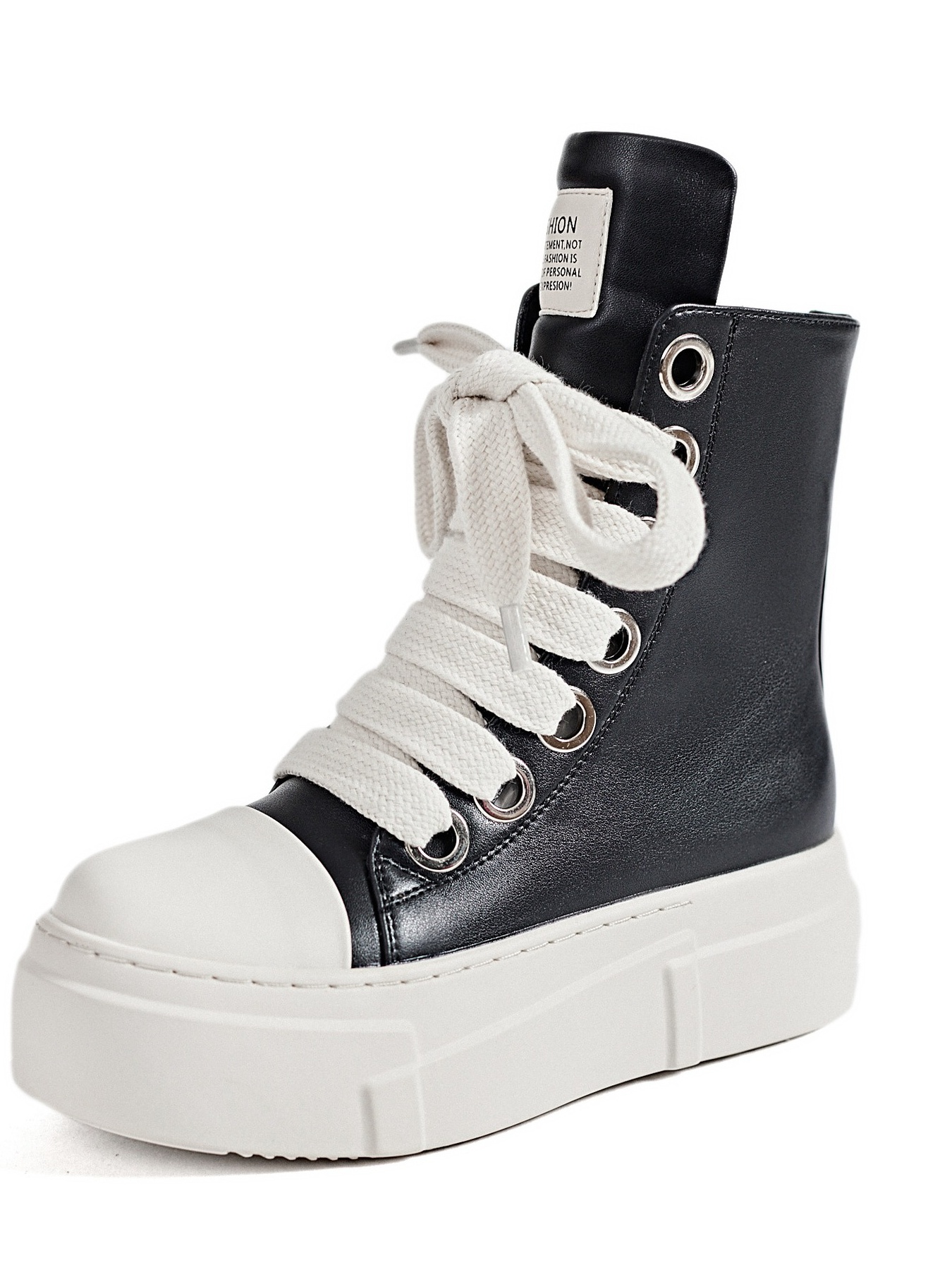 Platform Lace Up Contrast Sneakers