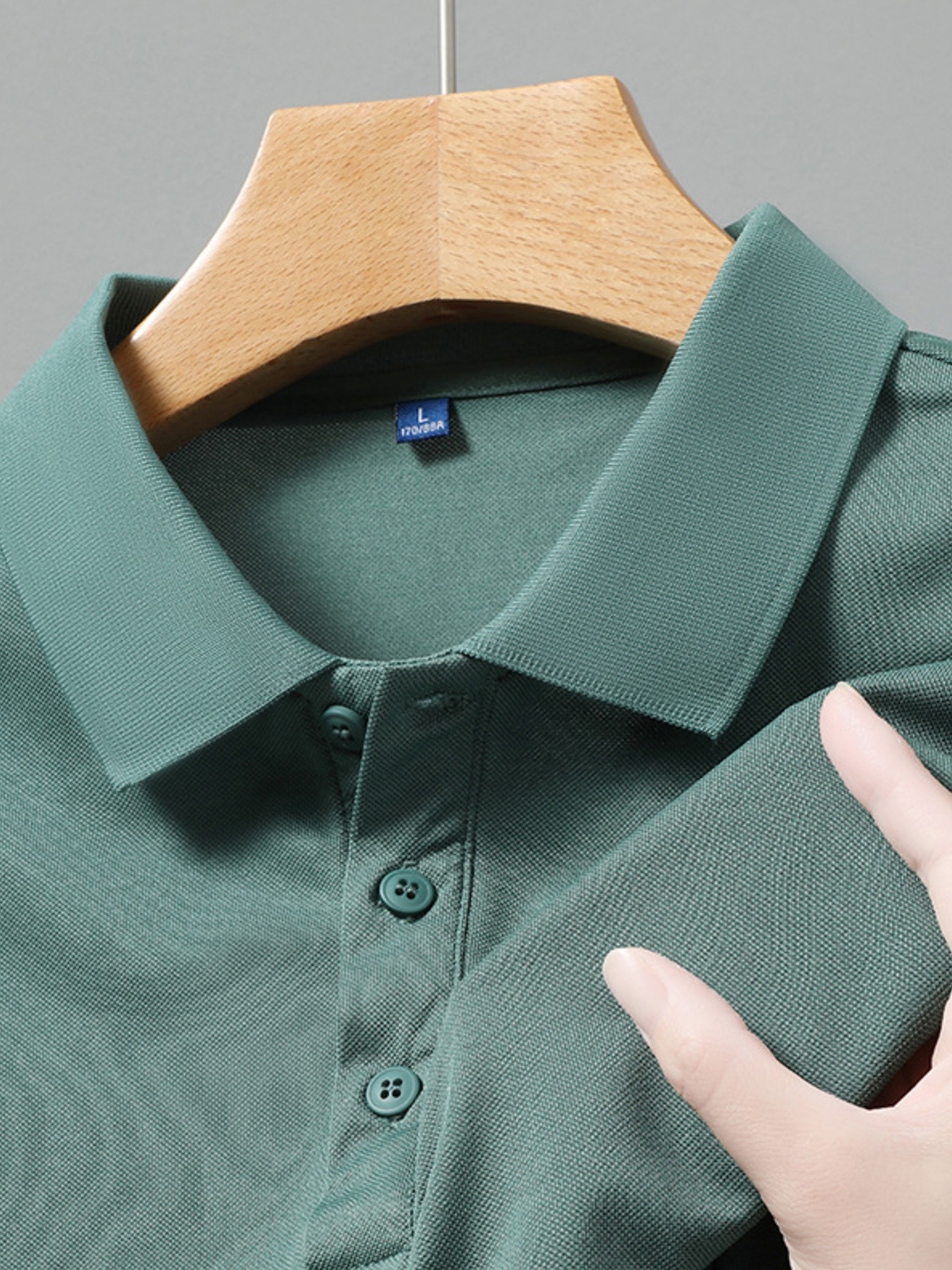 Men's Plus Size Button Detail Short Sleeve Polo