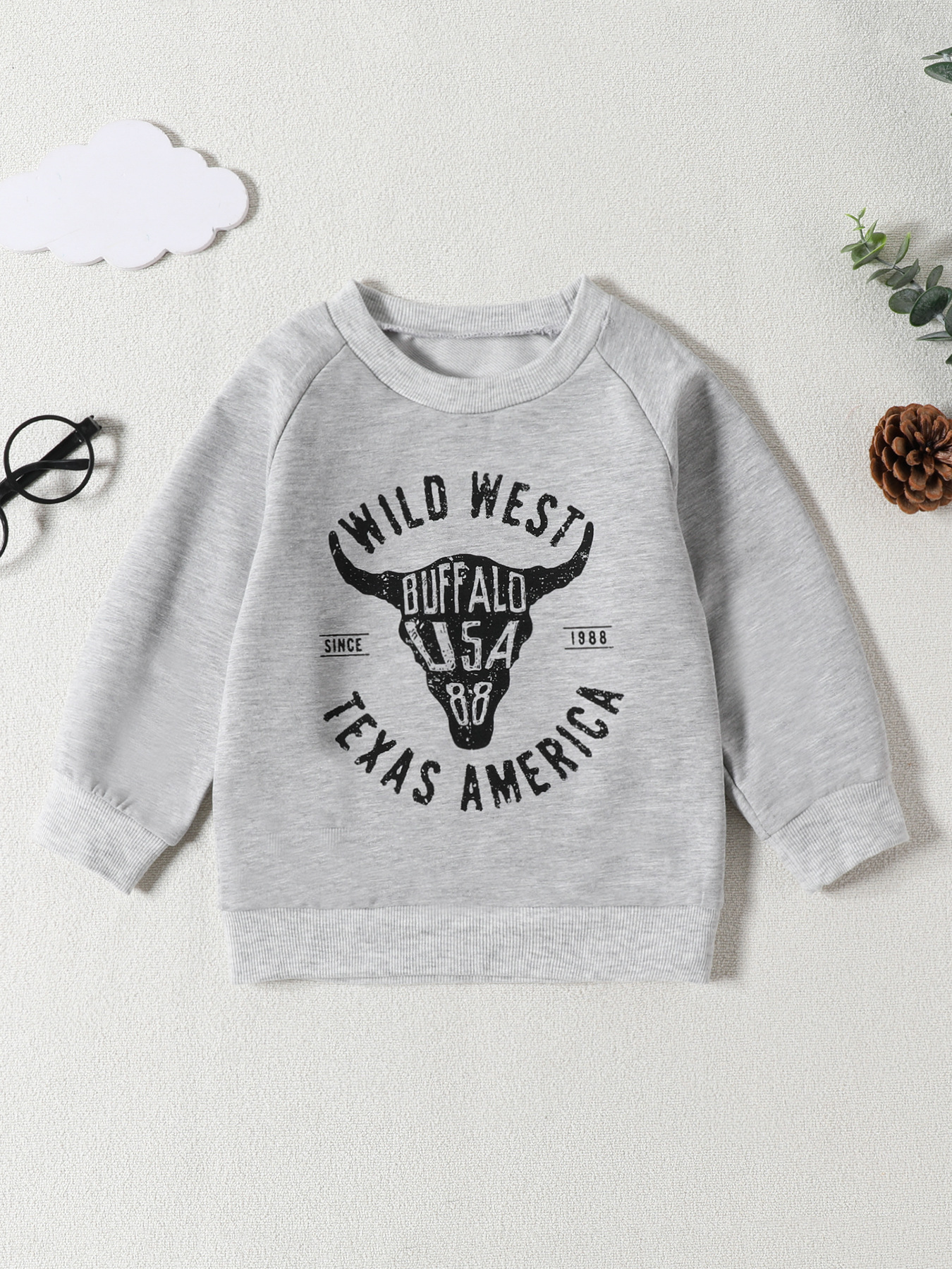 Children's Graphic Round Neck Sweatshirt
