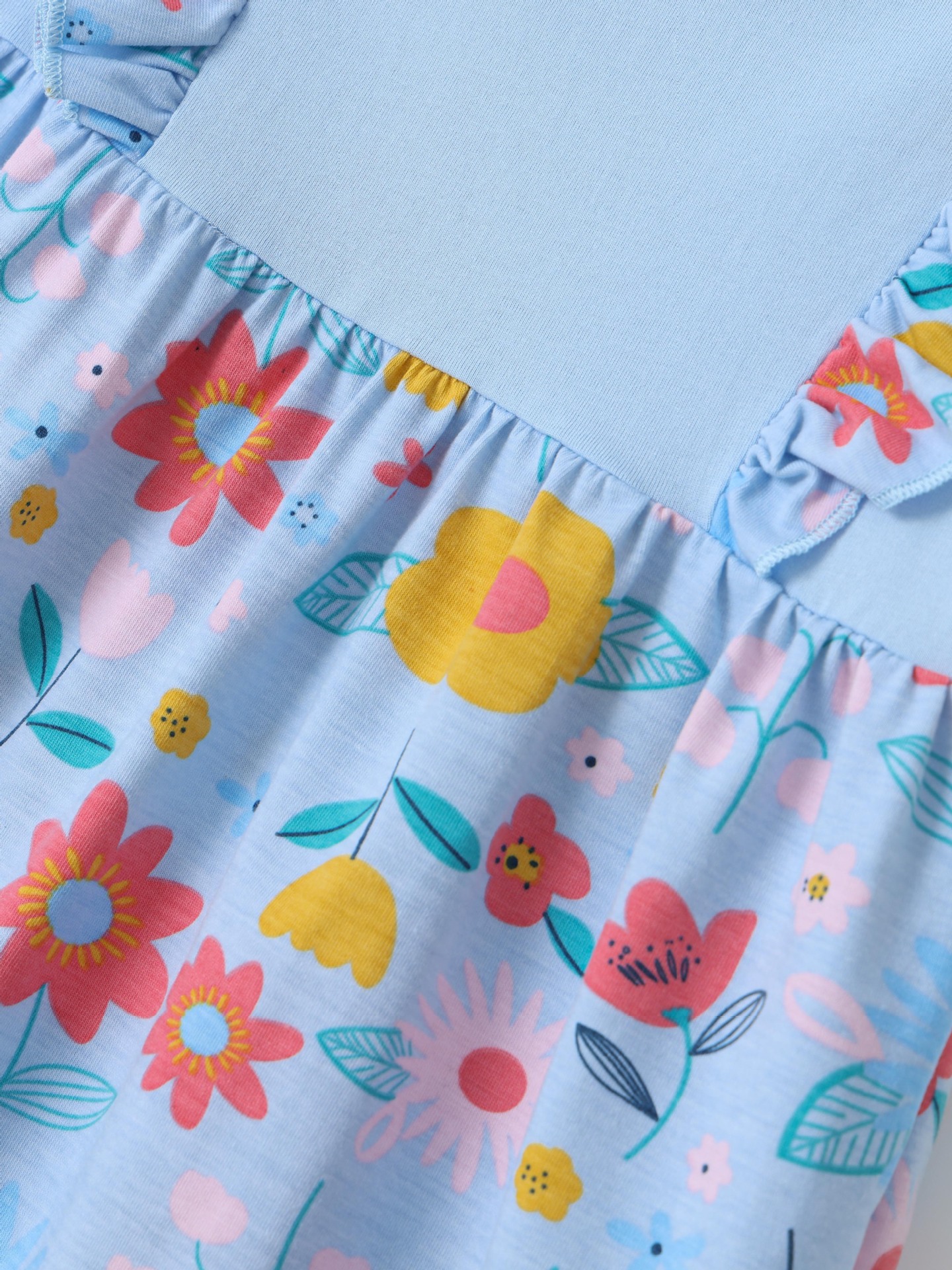 Children's Ruffled Floral Print Dress 4