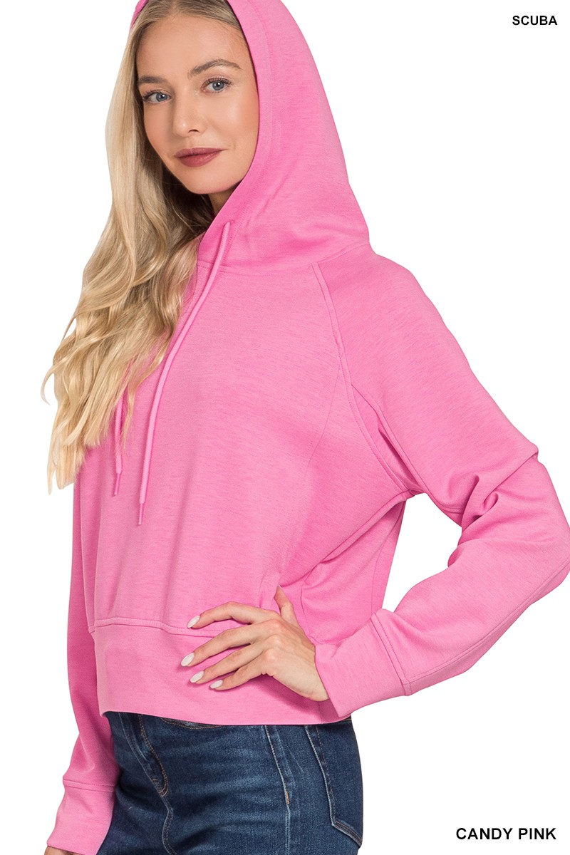 Drawstring Scuba Hoodie