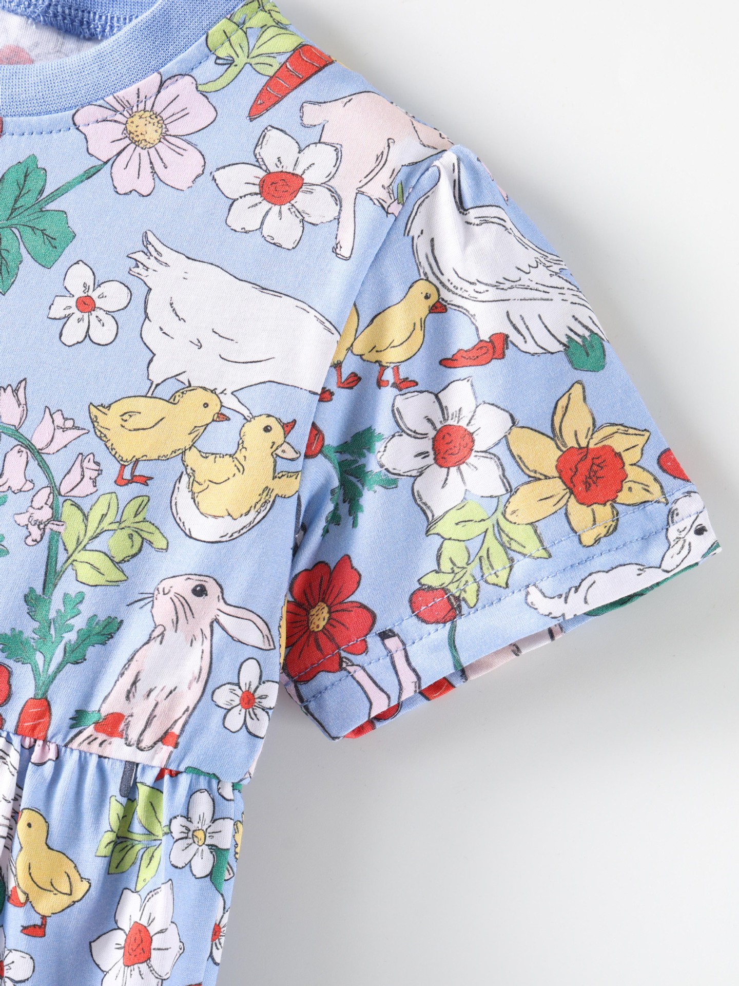 Children's Farm Animal Print Dress 4