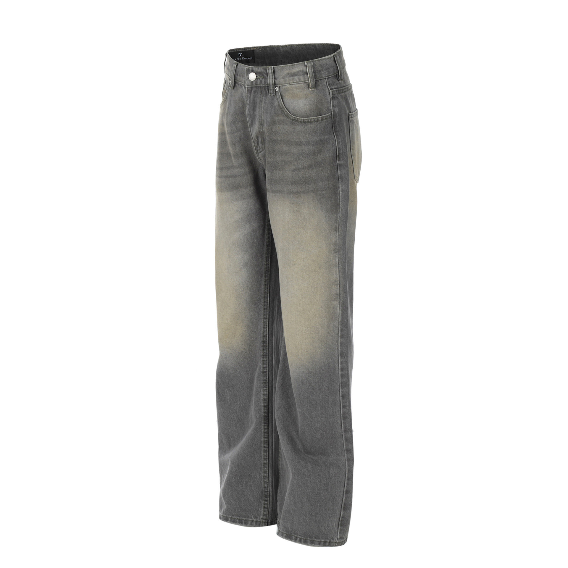 Men's Wide Leg Pocketed Jeans