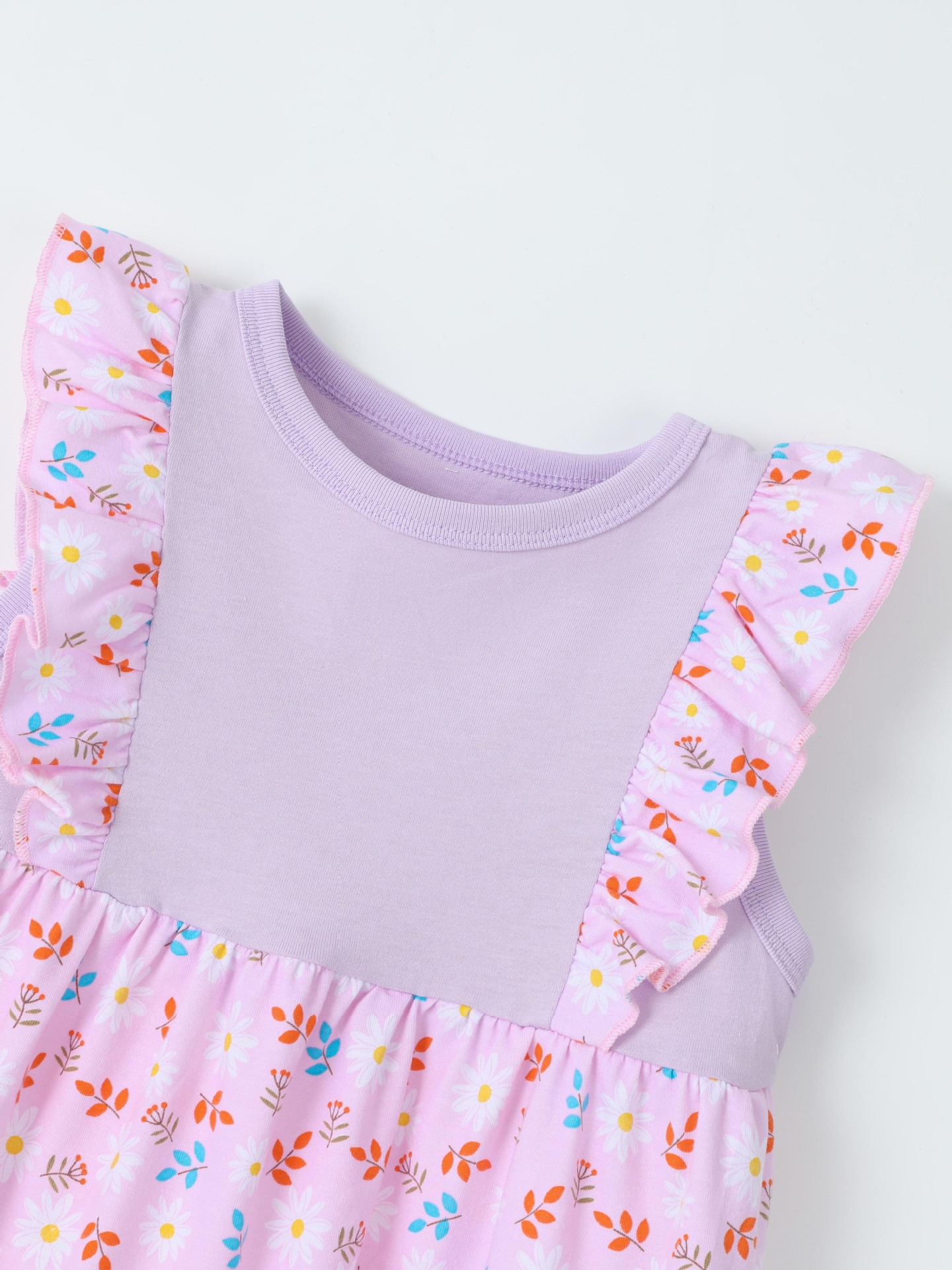 Children's Ruffled Floral Print Dress 7