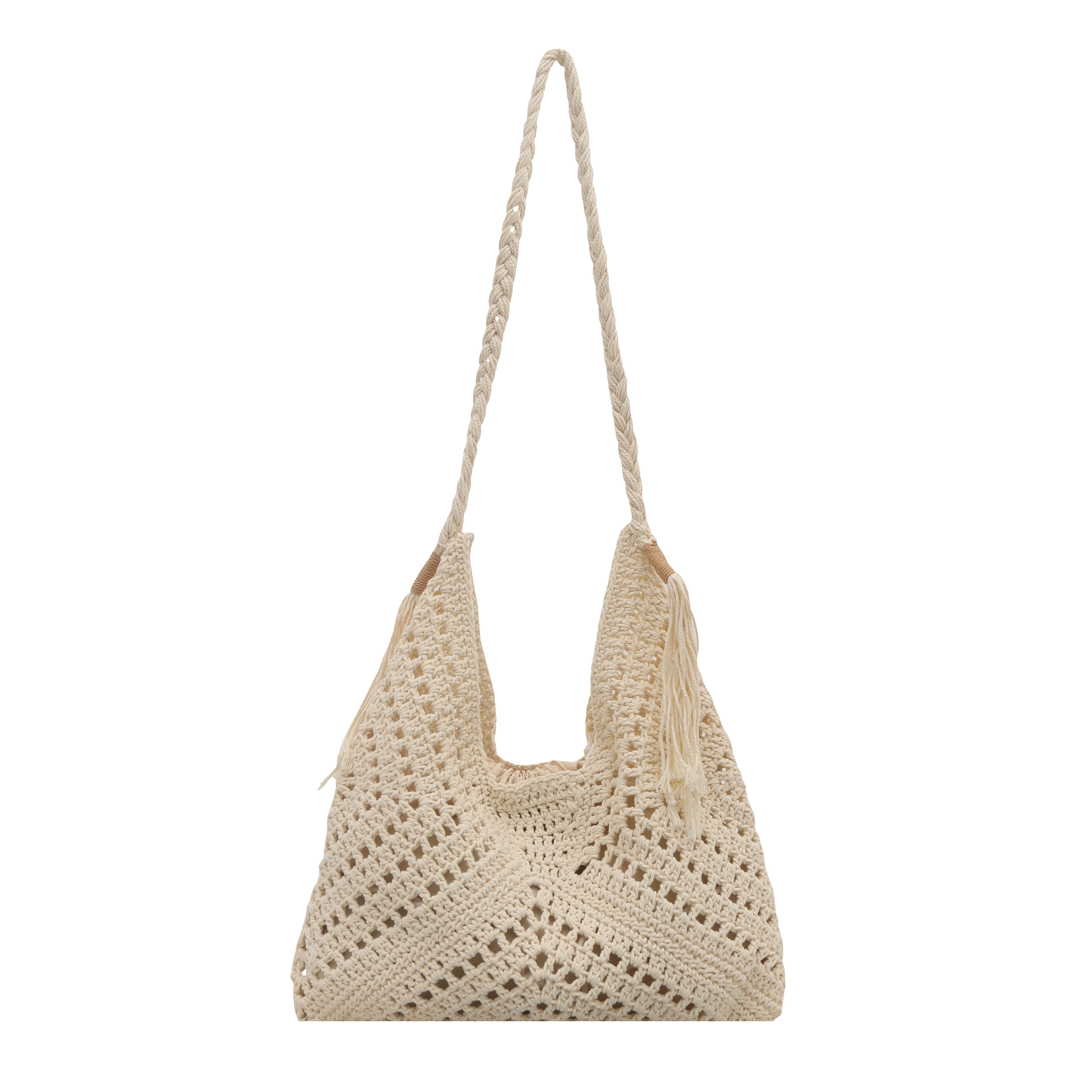 Tassel Crochet Crossbody Bag 1