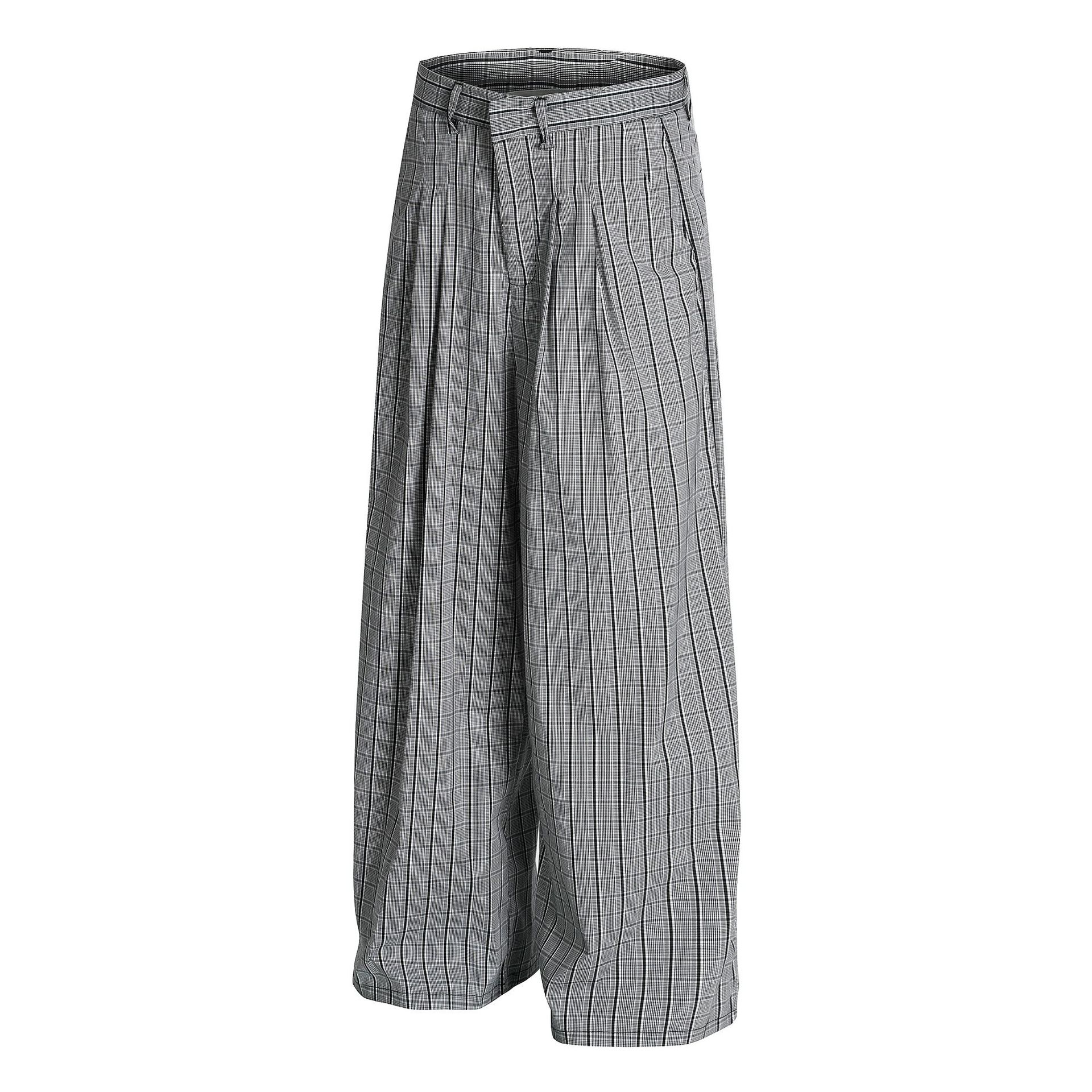 Men's Textured Wide Leg Pants