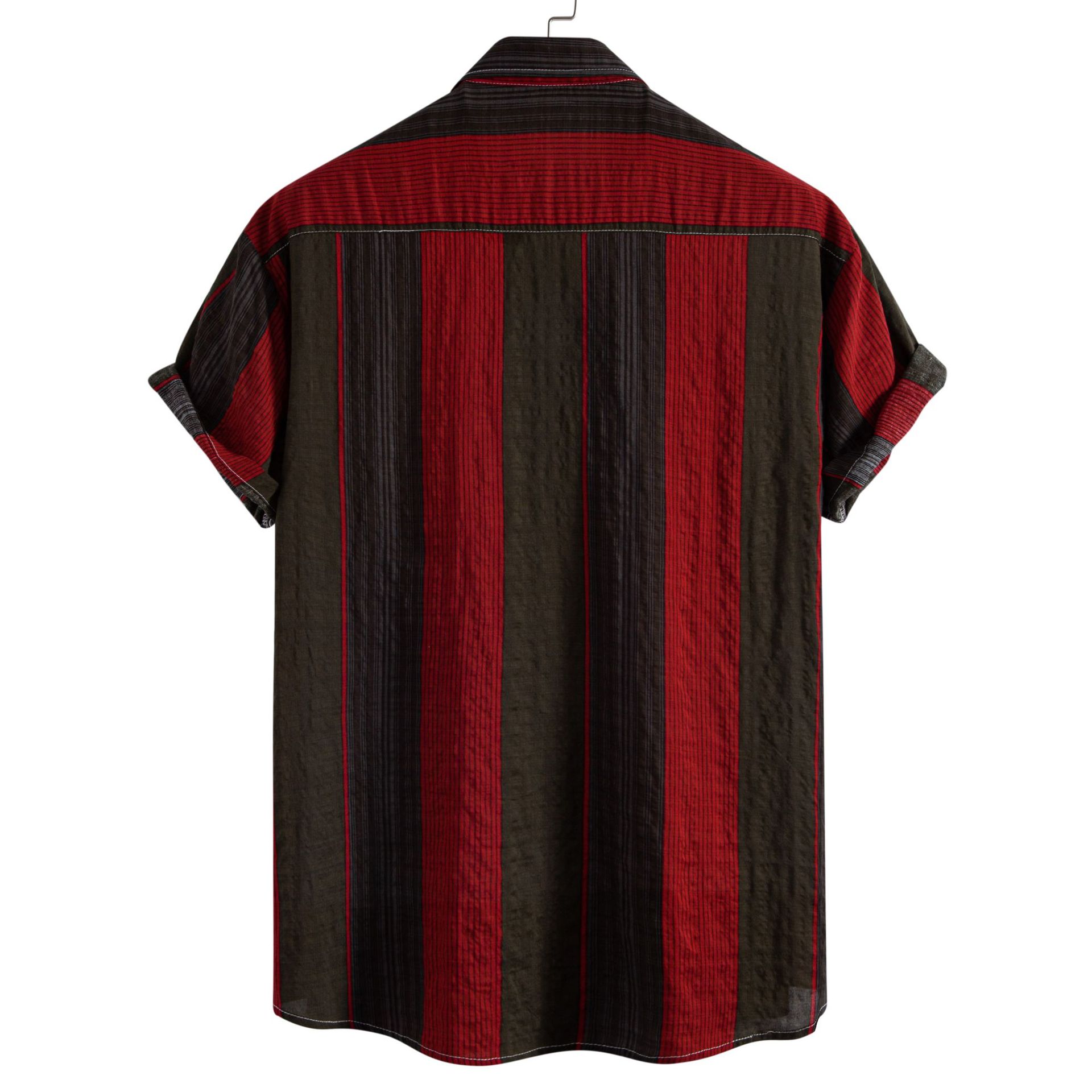 Men's Plus Size Button Up Short Sleeve Shirt