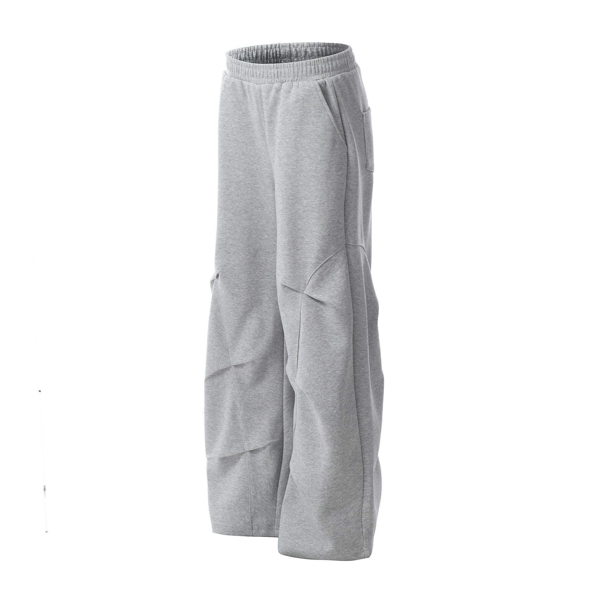 Men's Elastic Waist Wide Leg Sweatpants