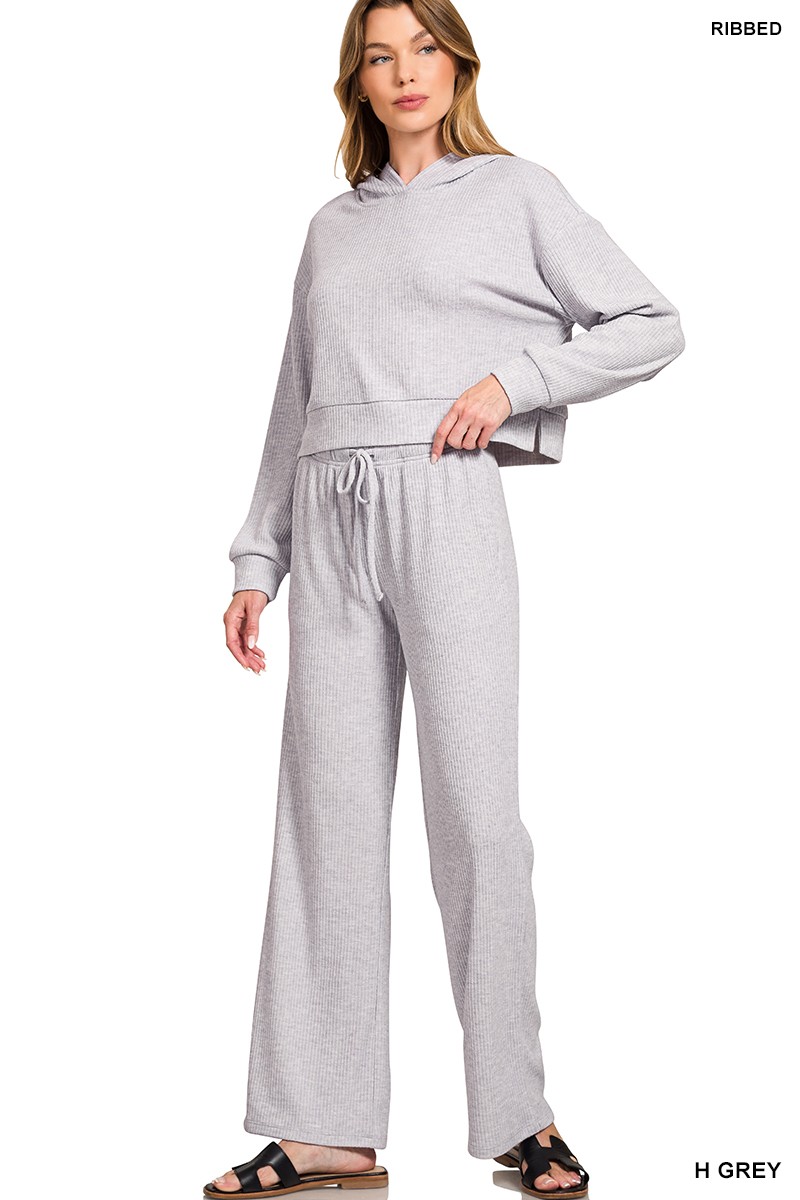 Ribbed Drawstring Lounge Pants
