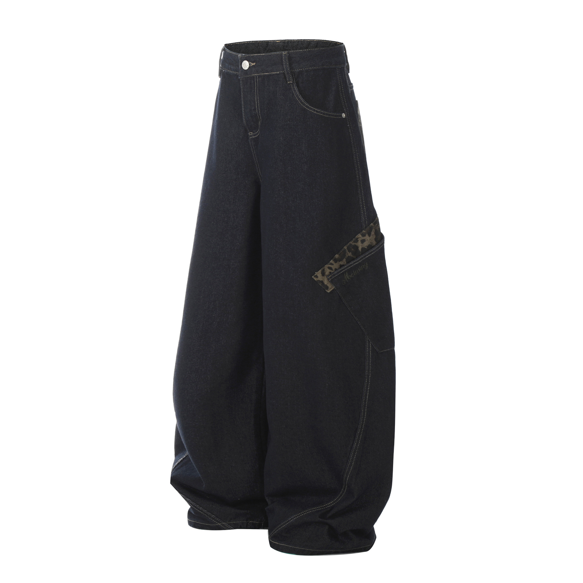 Men's Wide Leg Cargo Jeans