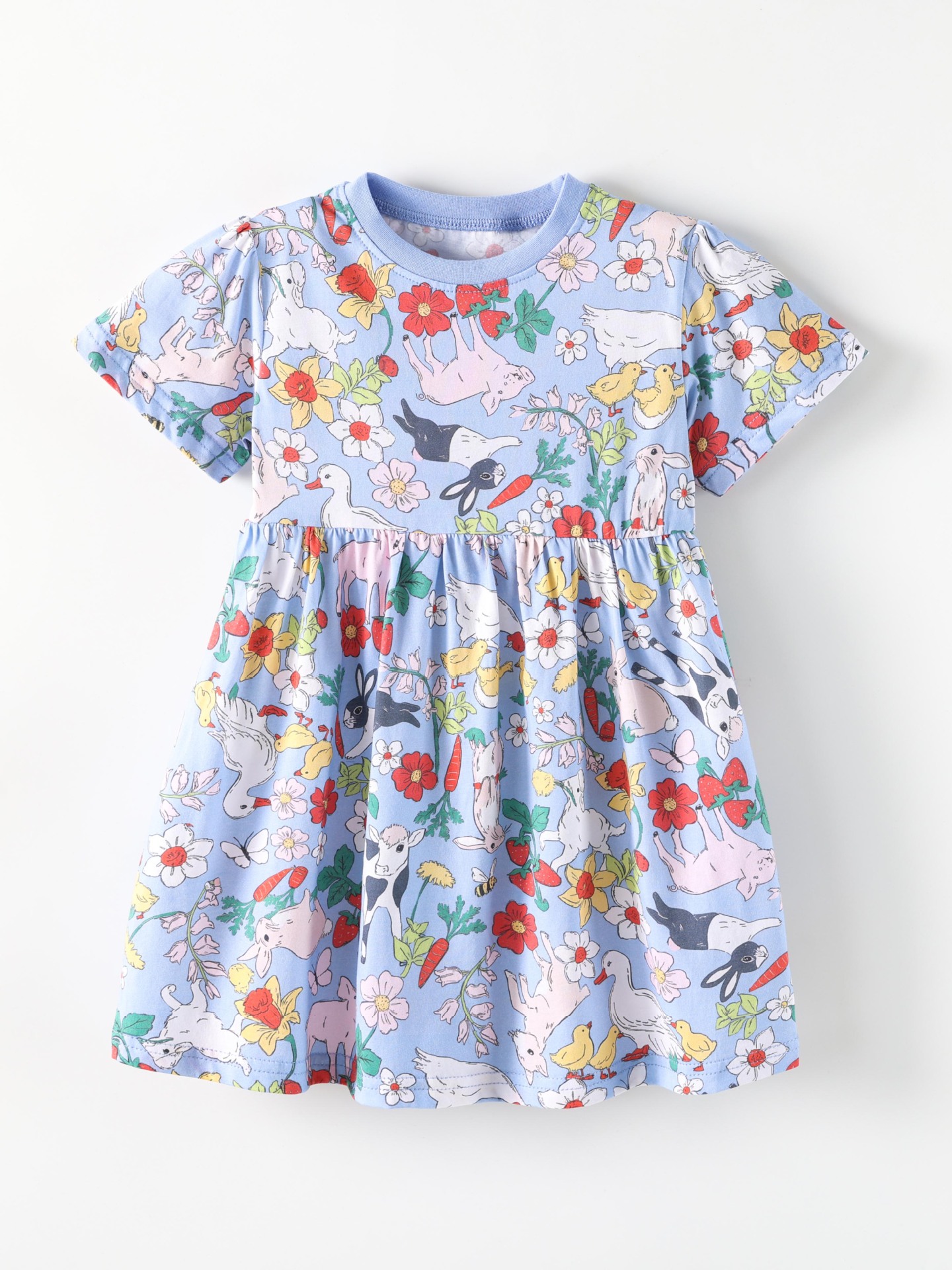 Children's Farm Animal Print Dress 2