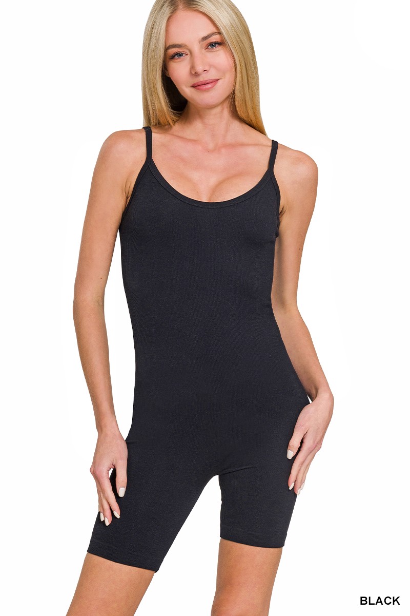 Zenana Ribbed Seamless Bodysuit