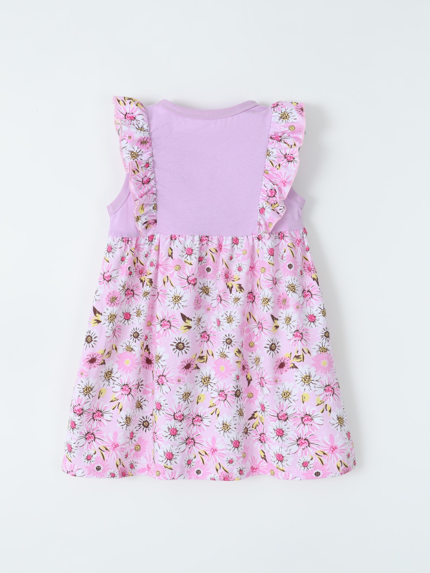 Children's Floral Ruffle Sleeve Dress 5