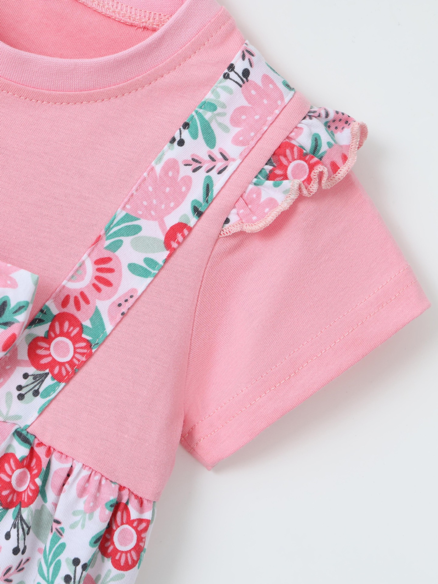 Children's Floral Print Bow Detail Dress 4