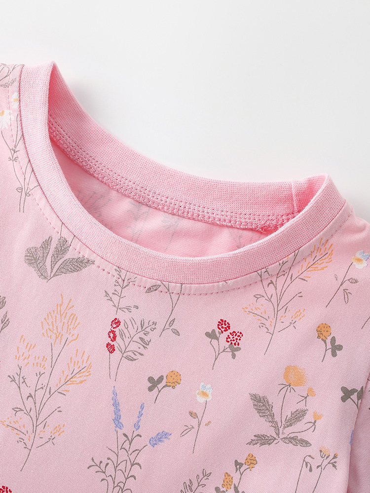 Children's Floral Print A-Line Dress 3