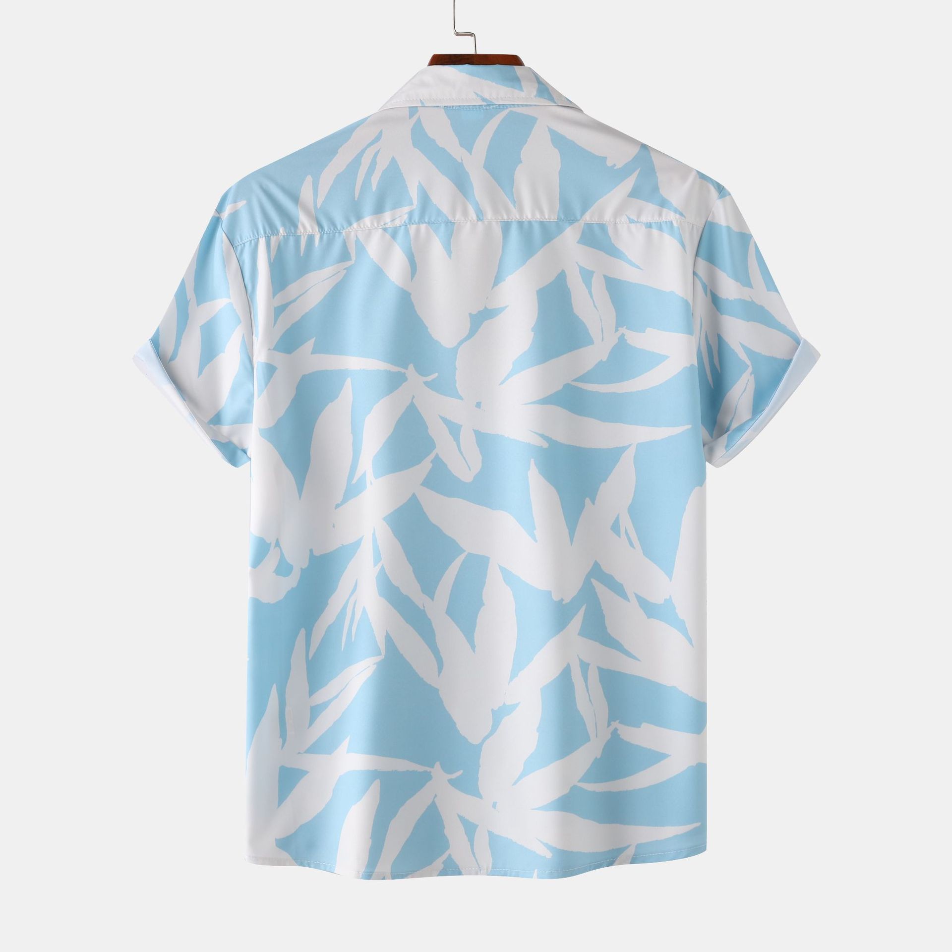Men's Plus Size Printed Short Sleeve Shirt
