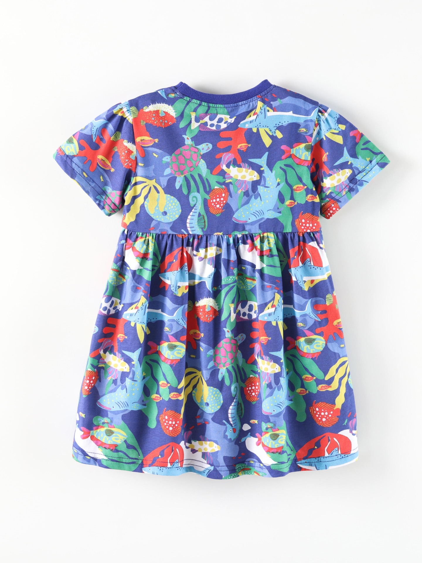 Children's Marine Life Print A-Line Dress 5